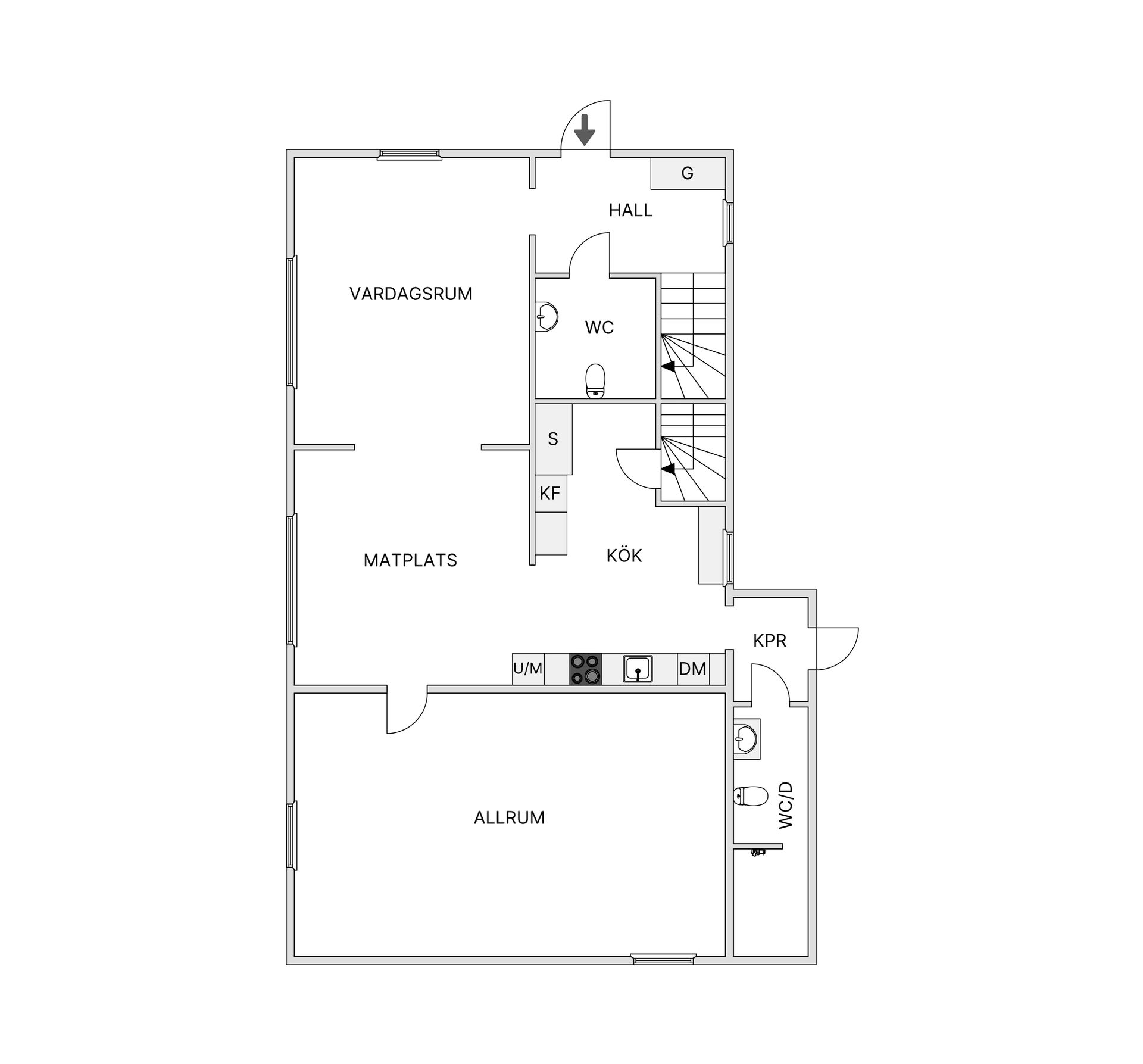 Villa, Kvarngatan 5, Sjöbo Centrum, Sjöbo