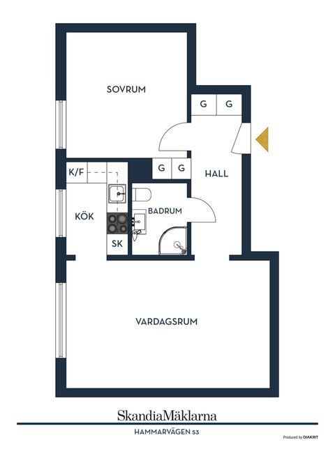 Bostadsrätt, Hammarvägen 53, Jakobsberg, Järfälla