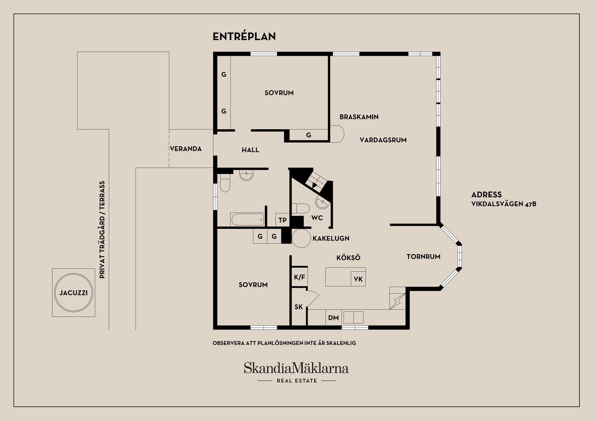 Bostadsrätt, Vikdalsvägen 47B, Vikdalen, Nacka