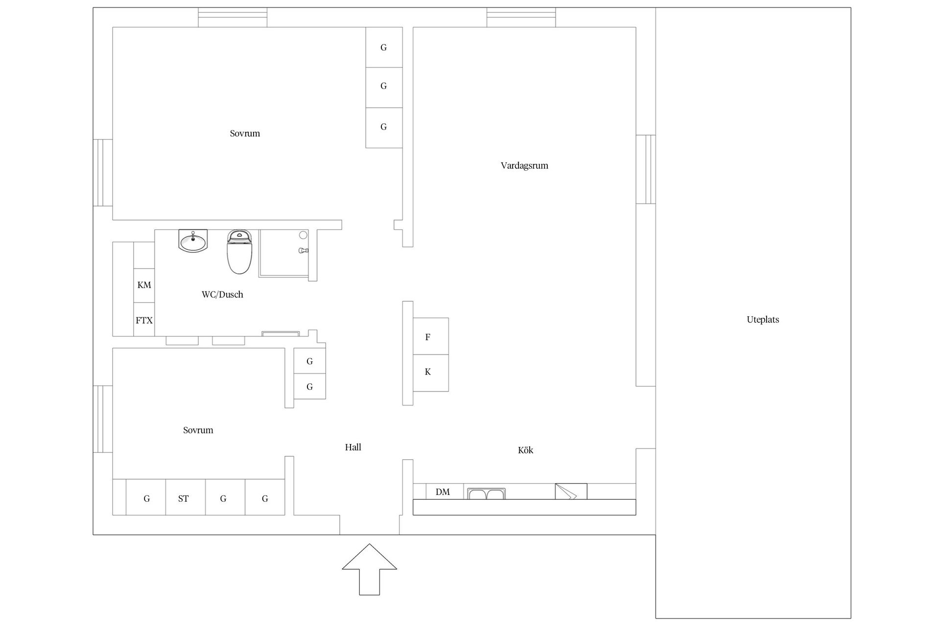 Bostadsrätt, Morkullegatan 8, Centrum, Varberg