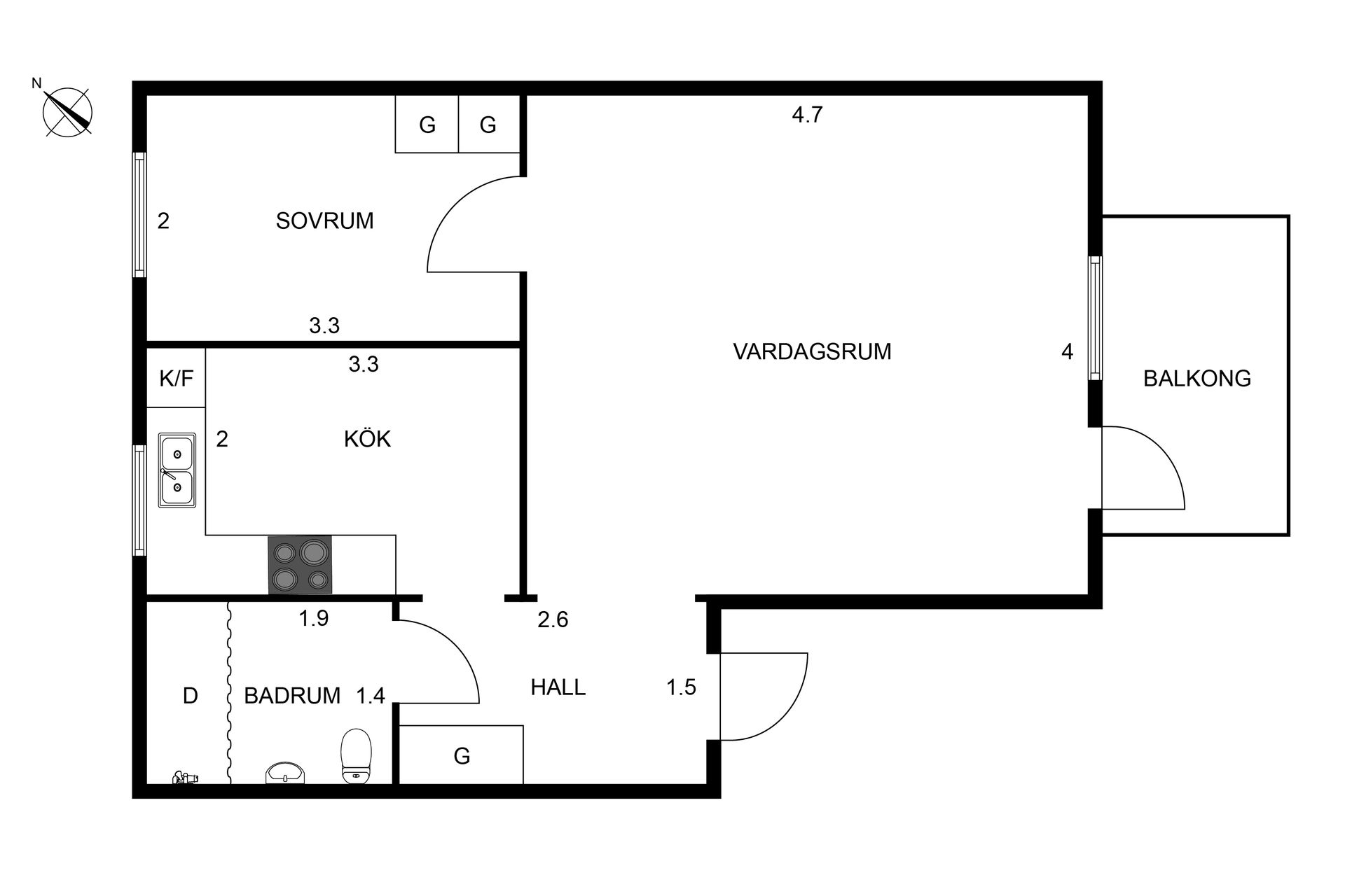 Bostadsrätt, Stridsbergsgatan 6C, Tingvalla, Trollhättan