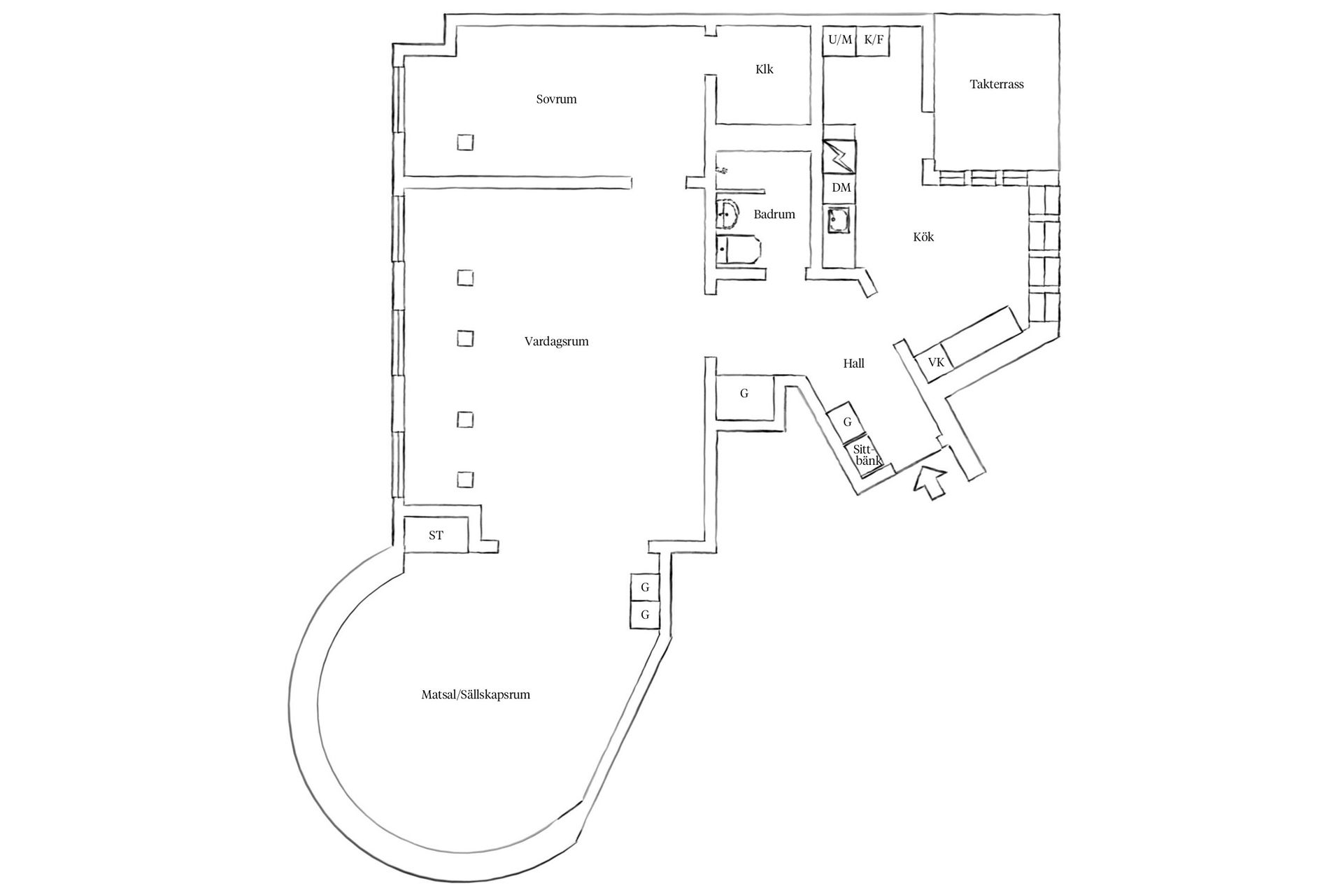 Bostadsrätt, Övre Husargatan 23A, Linné, Göteborg