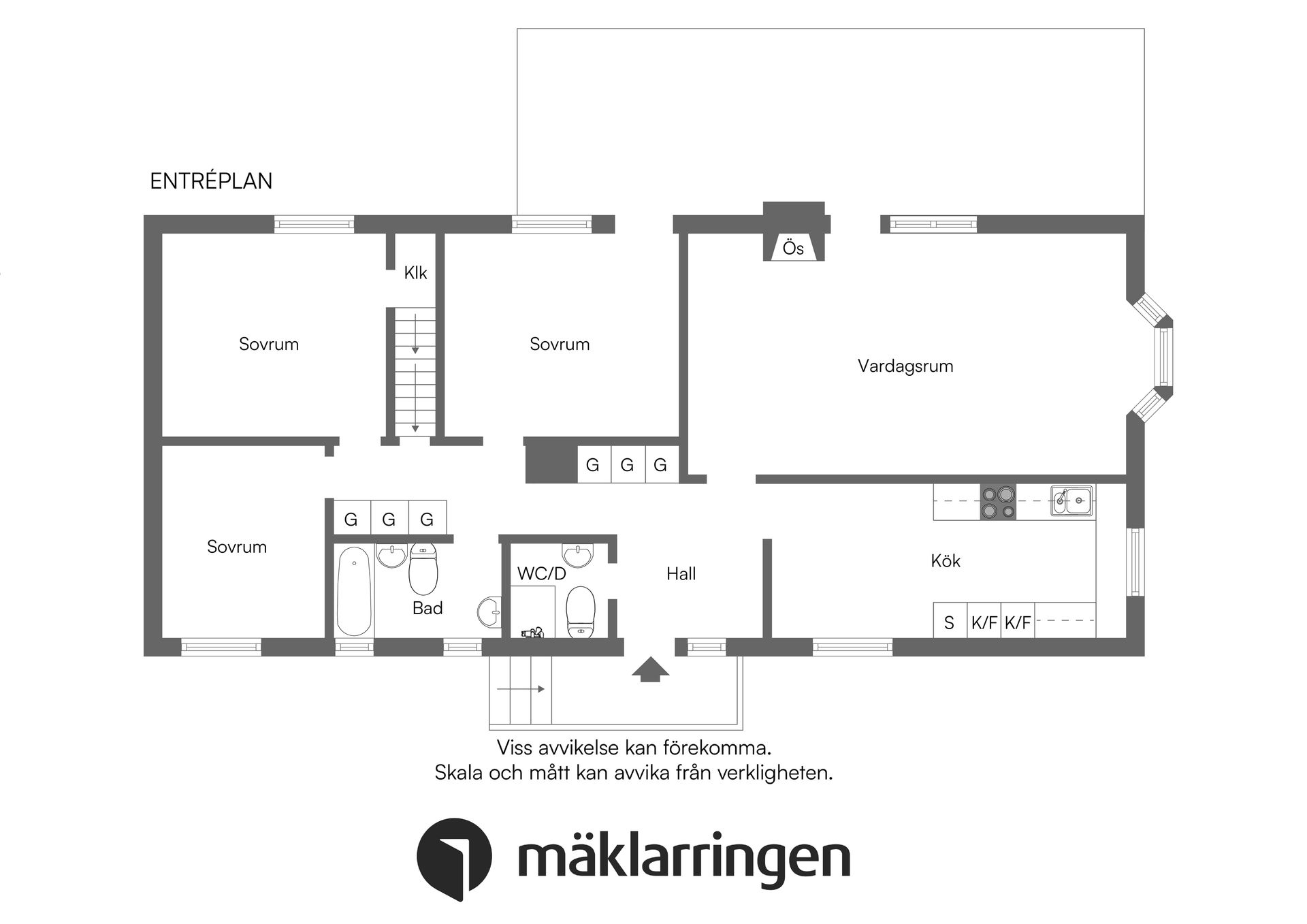 Villa, Klockarvägen 10, Ekerö Sundby, Ekerö