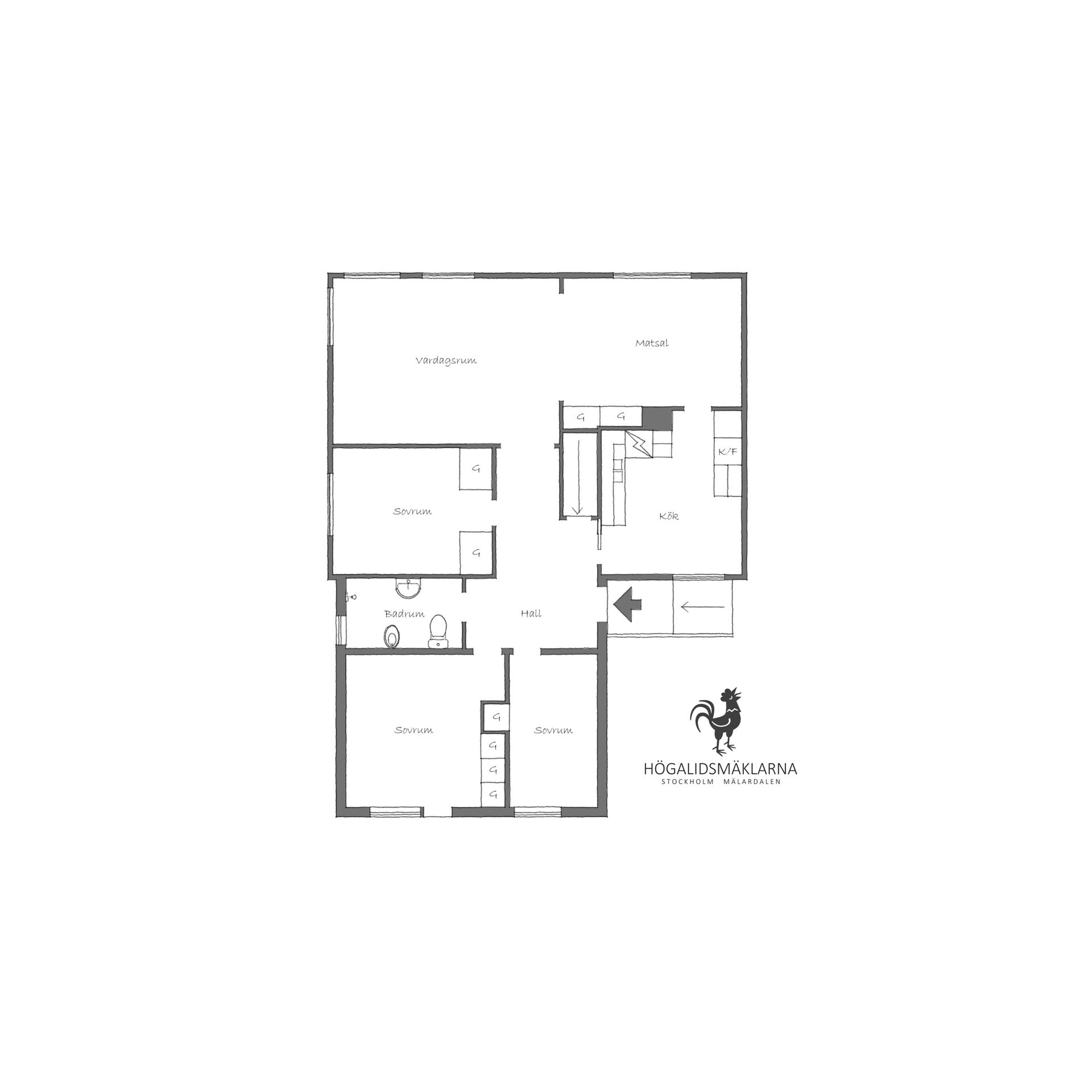 Villa, Träsnidarvägen 23, Midsommarkransen, Stockholm