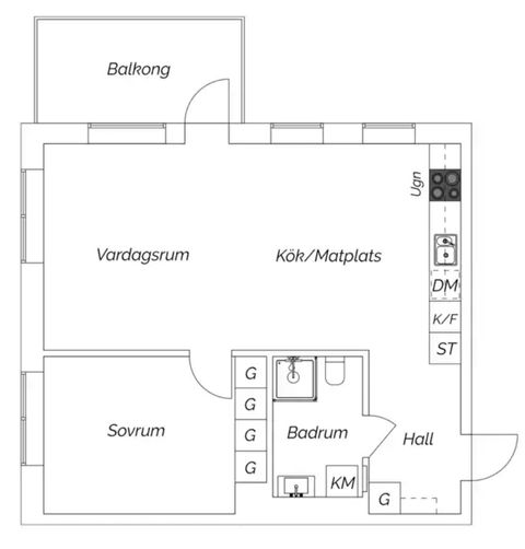 Bostadsrätt, Årstaskogs Väg 7A, 3 tr, Liljeholmskajen/Årstaberg, Stockholm