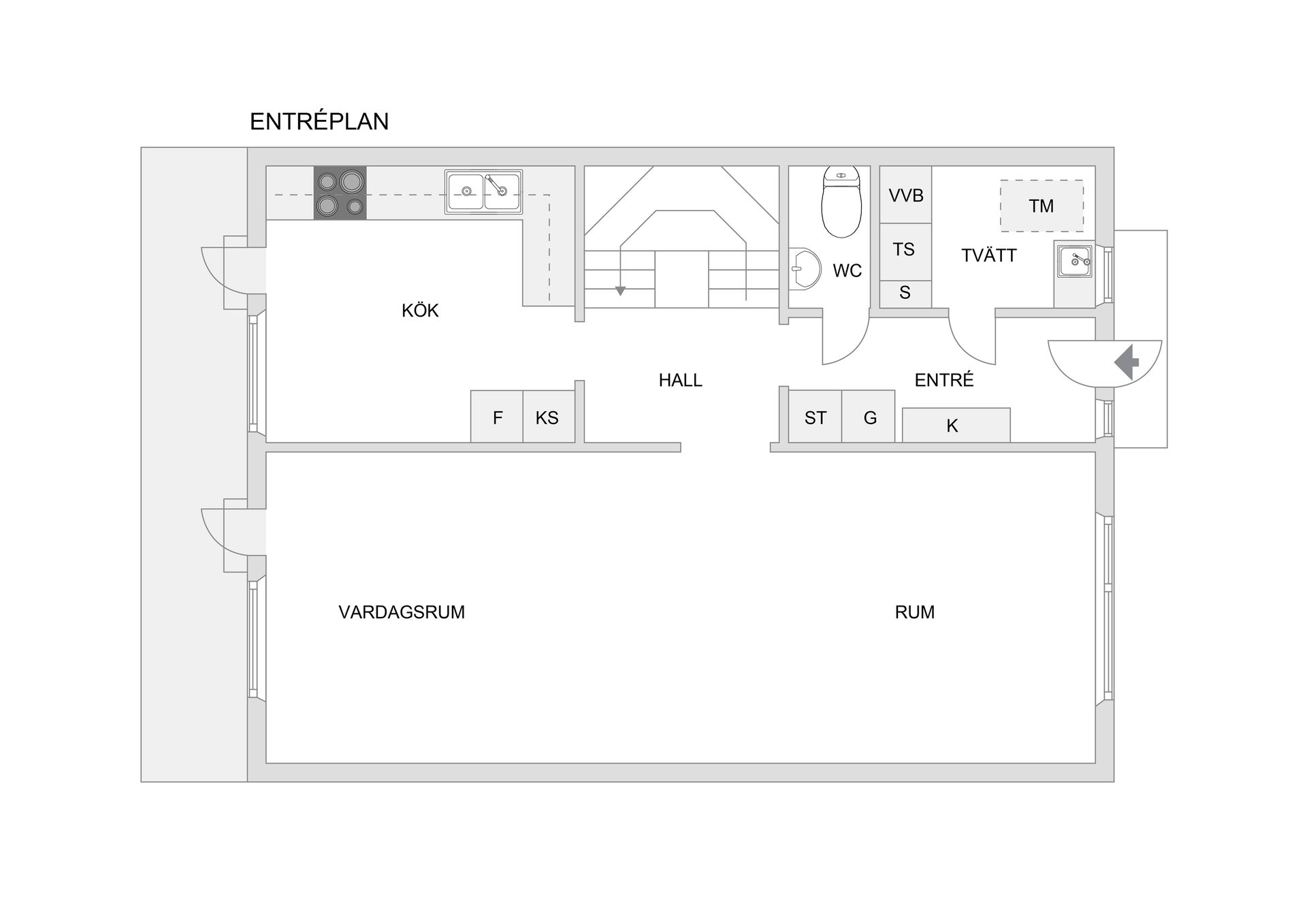 Villa, Radhus, Högbyvägen 84, Viksjö, Järfälla