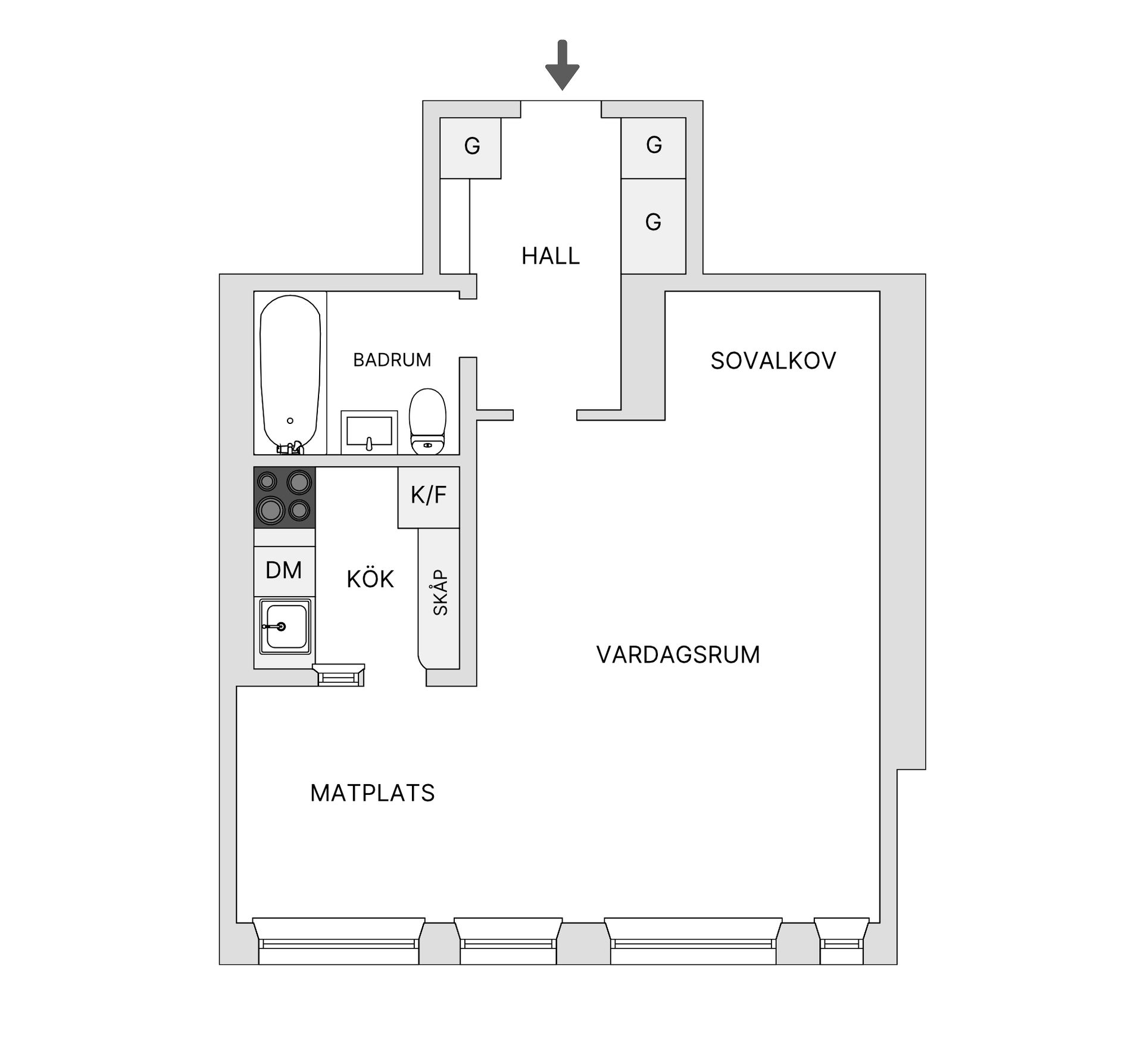 Bostadsrätt, Odengatan 30, 1 tr, Vasastan Sibirien, Stockholm