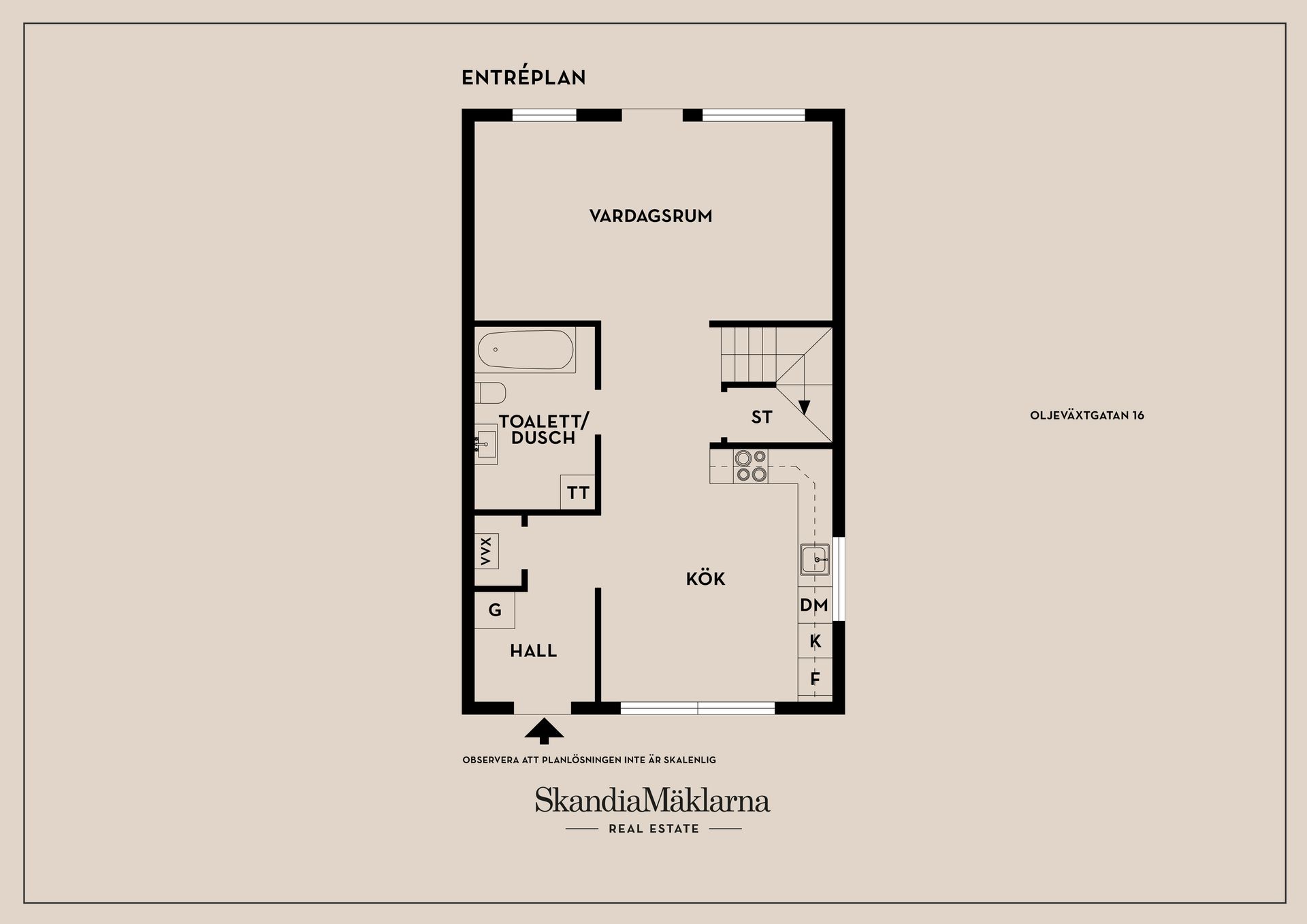 Radhus, Oljeväxtgatan 16, Lambohov, Linköping
