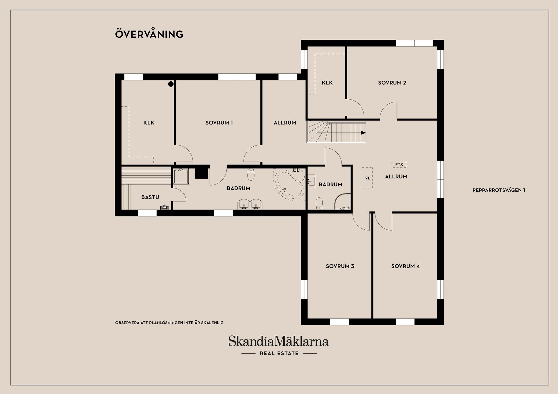 Villa, Pepparrotsvägen 1, Ekängen, Linköping