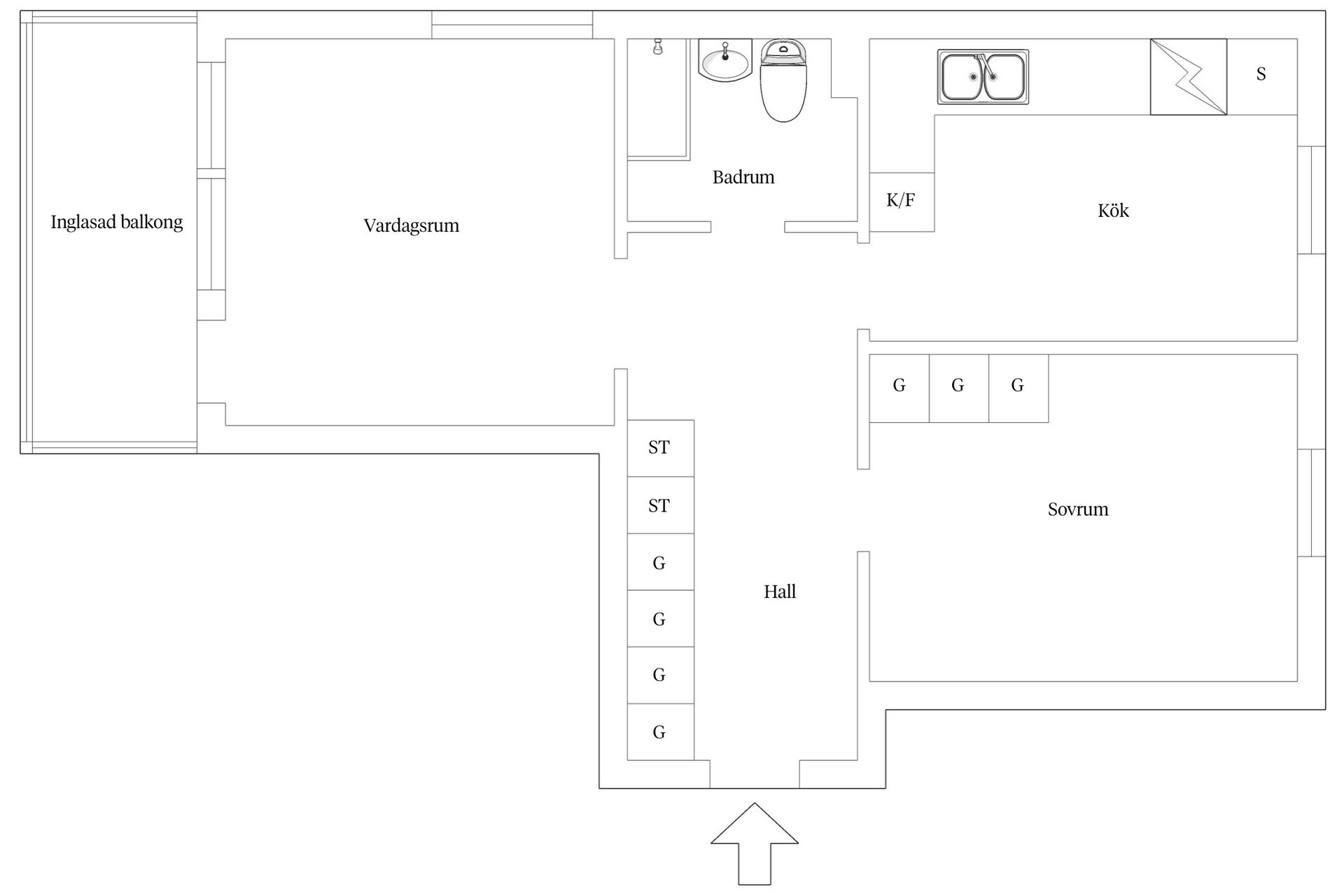 Bostadsrätt, Kung Kristians väg 2D, Kungahusen, Trelleborg