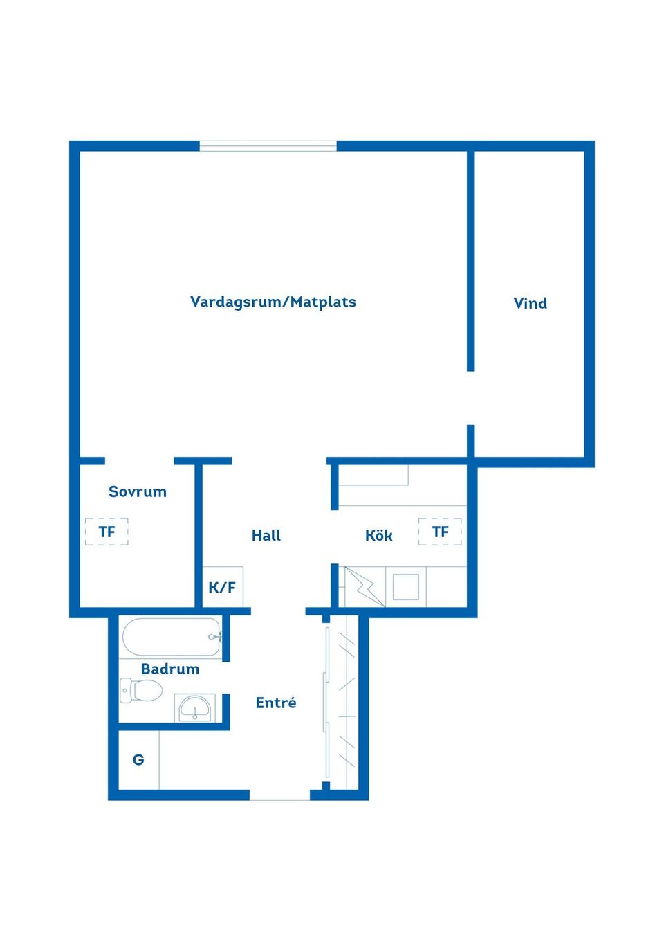 Bostadsrätt, Norrsvängen 2B, Valla, Linköping
