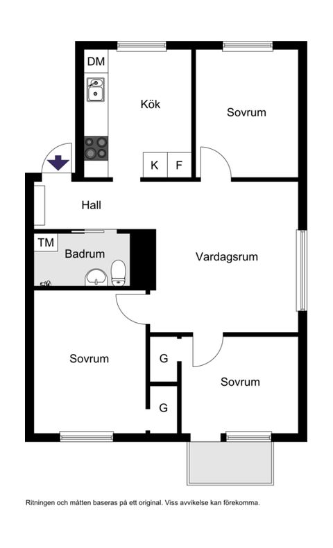 Bostadsrätt, Sannadalsvägen 14, Gröndal, Stockholm