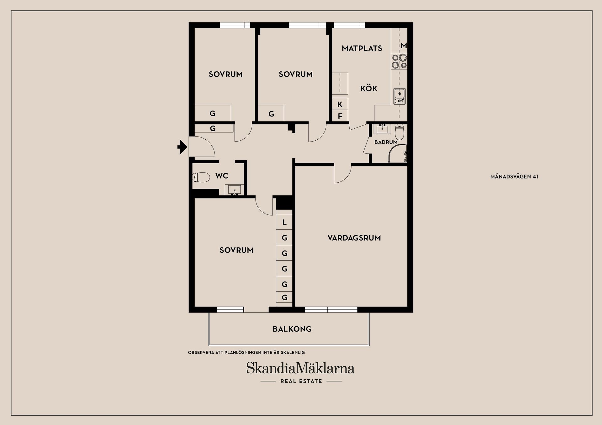Bostadsrätt, Månadsvägen 41, Jakobsberg, Järfälla