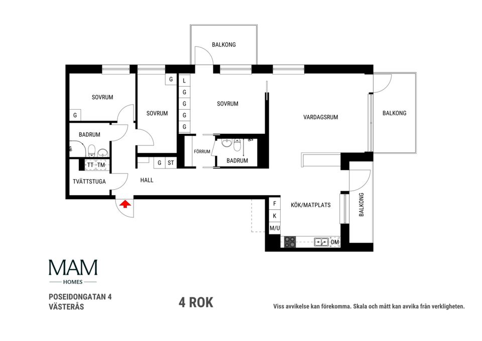 Bostadsrätt, Poseidongatan 4, Öster Mälarstrand, Västerås