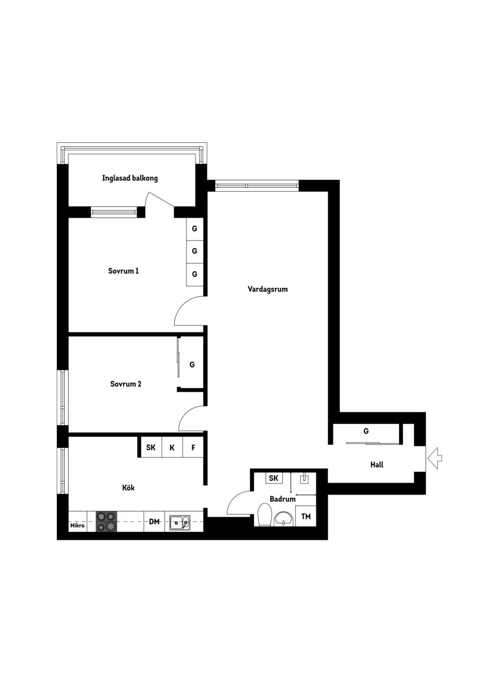 Bostadsrätt, Atlasvägen 39, 9 tr, Sickla, Nacka