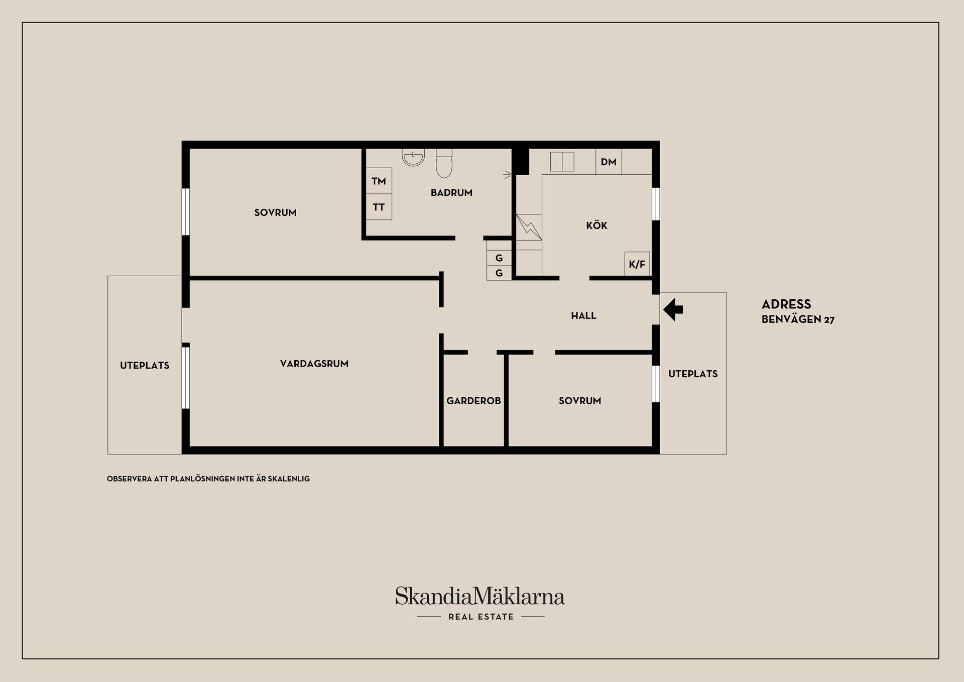 Bostadsrätt, Benvägen 27, Bjurhovda, Västerås