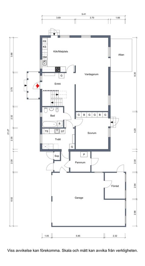 Villa, Åkervägen 17, Vännäs