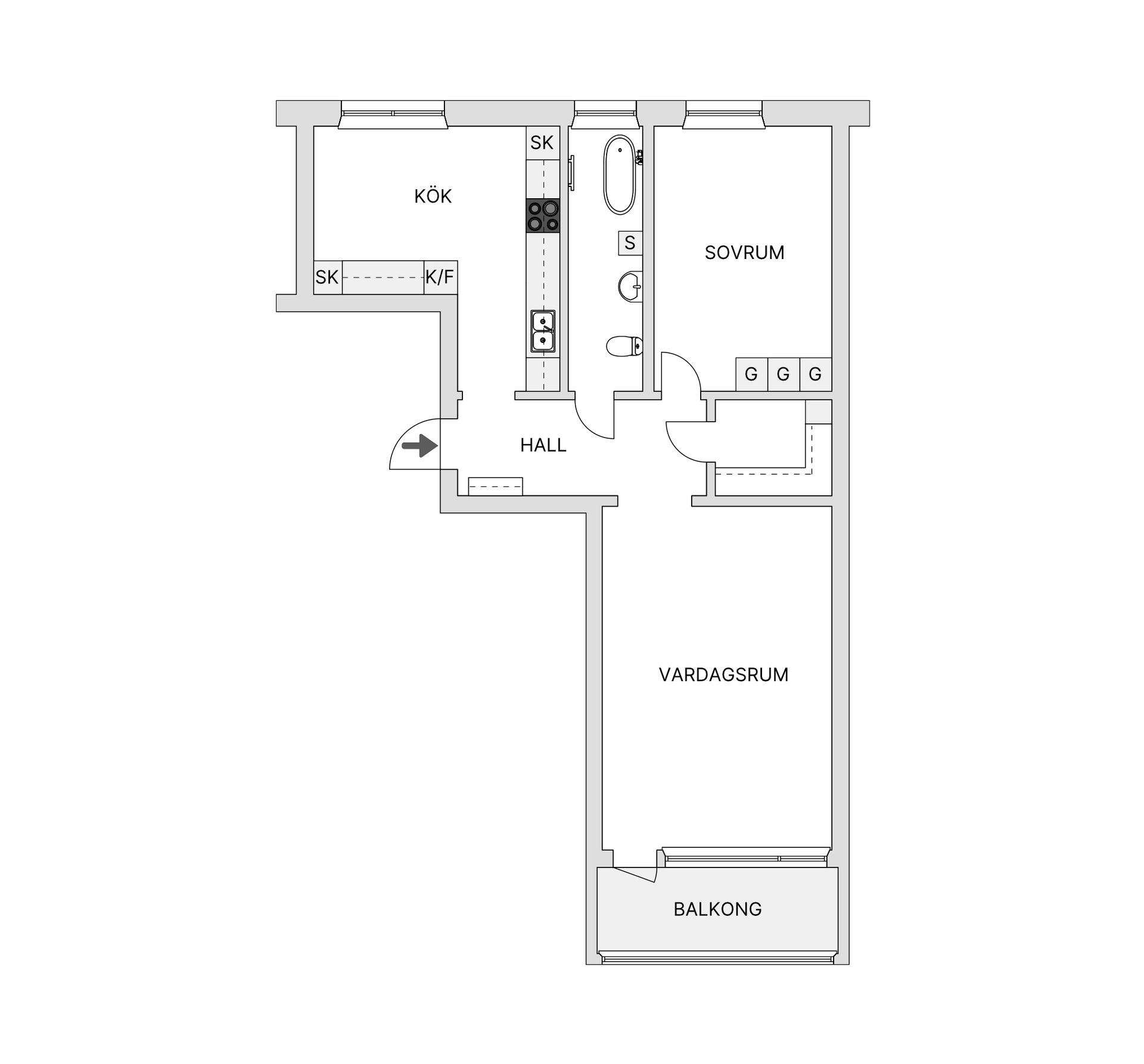 Bostadsrätt, Kapplandsgatan 68, Högsbo, Göteborg