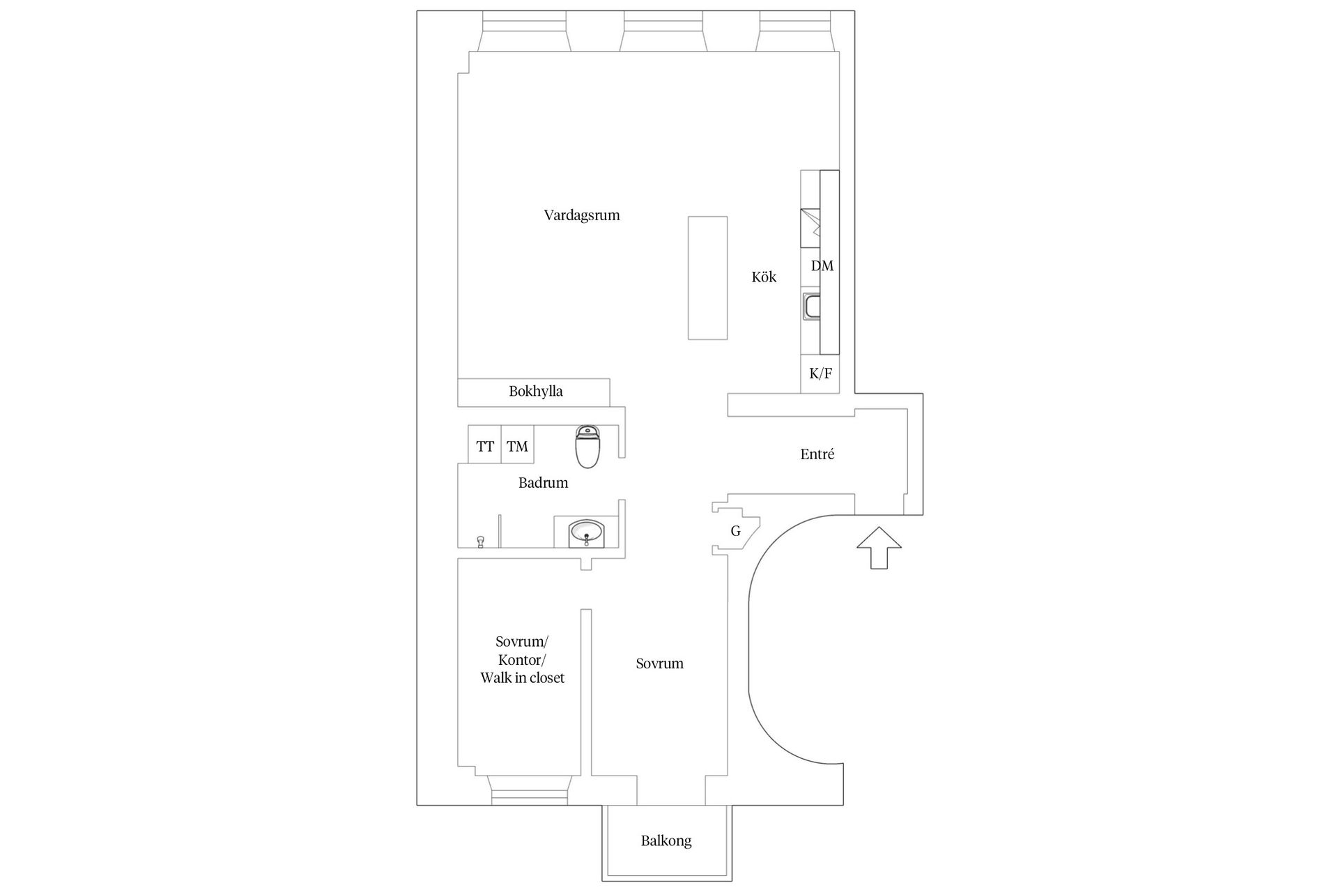 Bostadsrätt, Grev Turegatan 59C, Östermalm, Stockholm