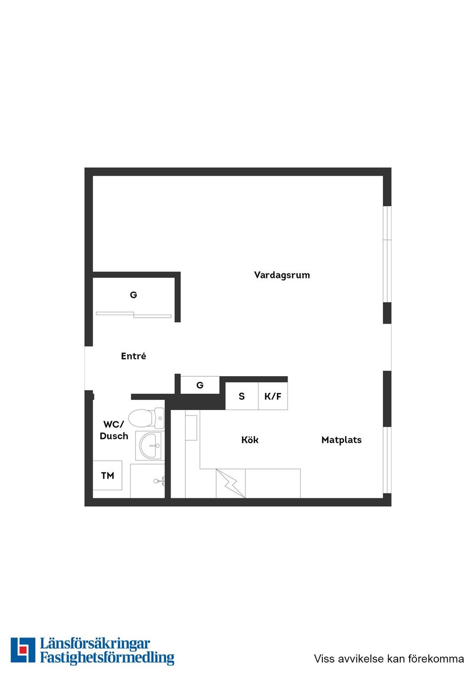 Bostadsrätt, Södra Torlandsgatan 25C, Tegelplan, Östersund