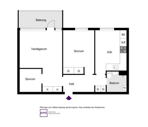 Bostadsrätt, Bygatan 3, Huvudsta, Solna