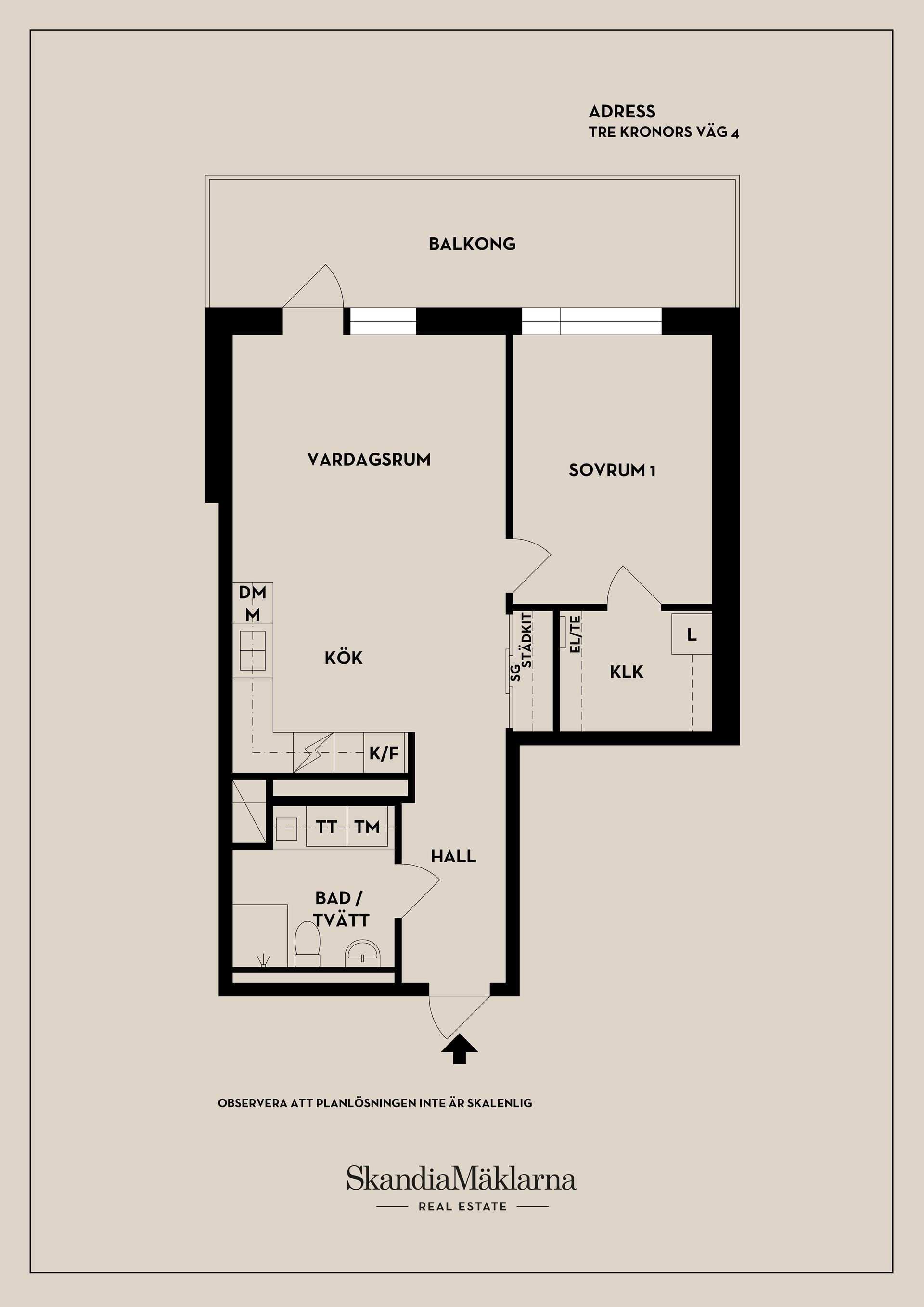 Bostadsrätt, Tre kronors väg 4, Kvarnholmen, Nacka
