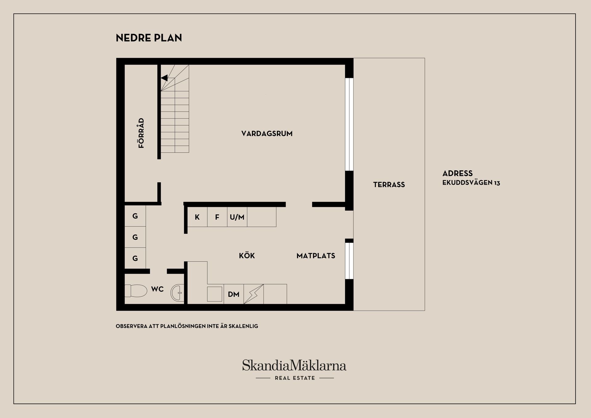Bostadsrätt, Ekuddsvägen 13, Ekudden, Nacka