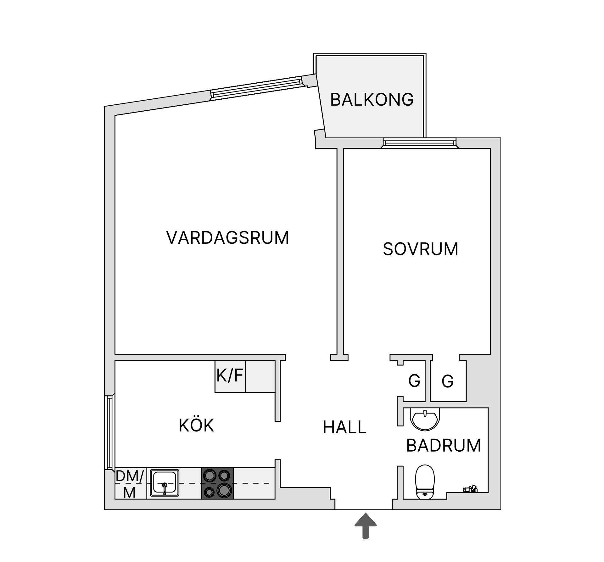Bostadsrätt, Alströmersgatan 4, Västermalm, Skövde