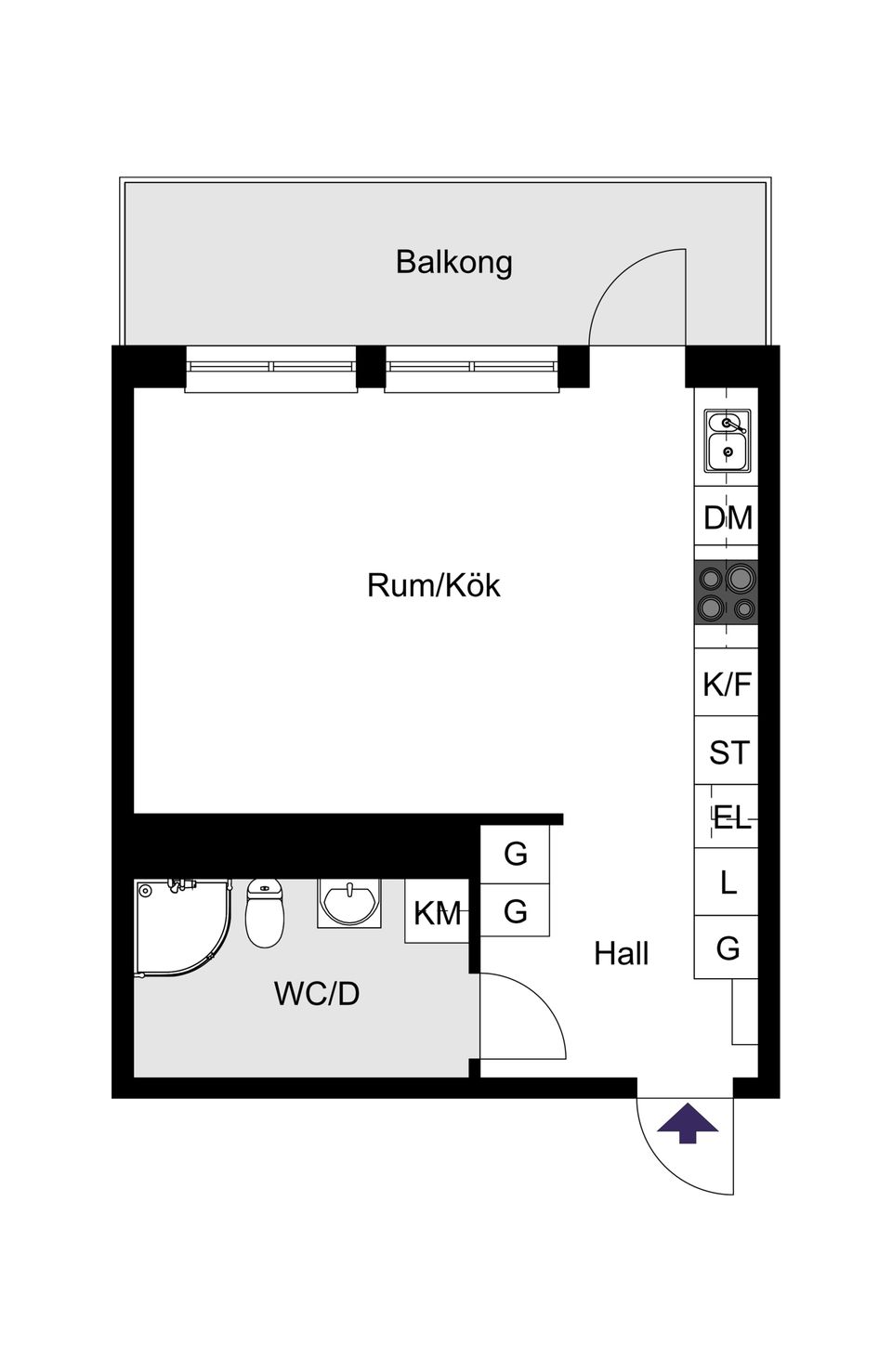 Bostadsrätt, Klädesvägen 30, Bromma / Brommaplan, Stockholm