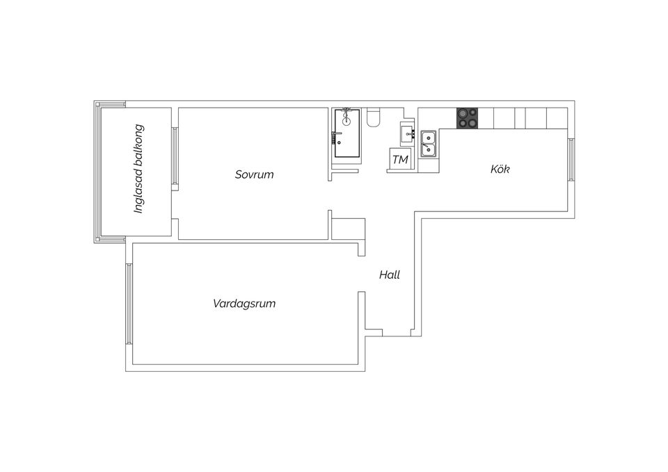 Bostadsrätt, Fridhemsgatan 94E, Skönsmon, Sundsvall