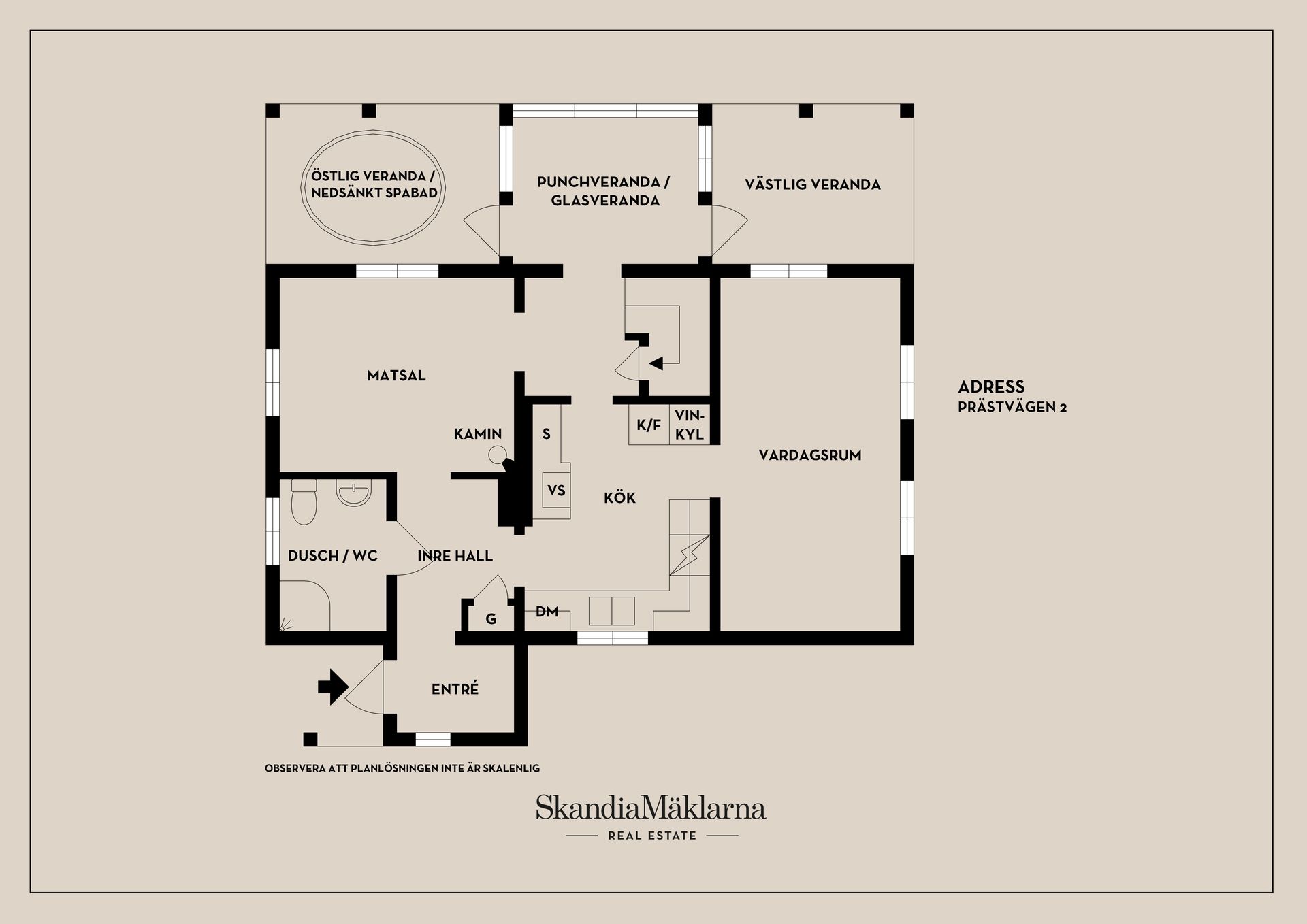 Villa, Prästvägen 2, Österåker