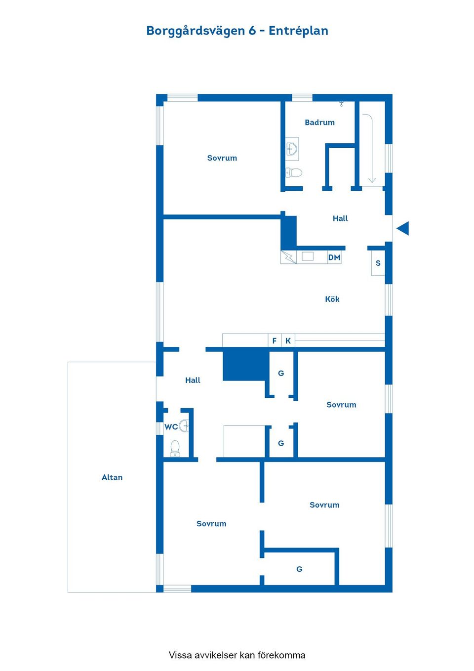 Villa, Borggårdsvägen 6, Borggård, Finspång