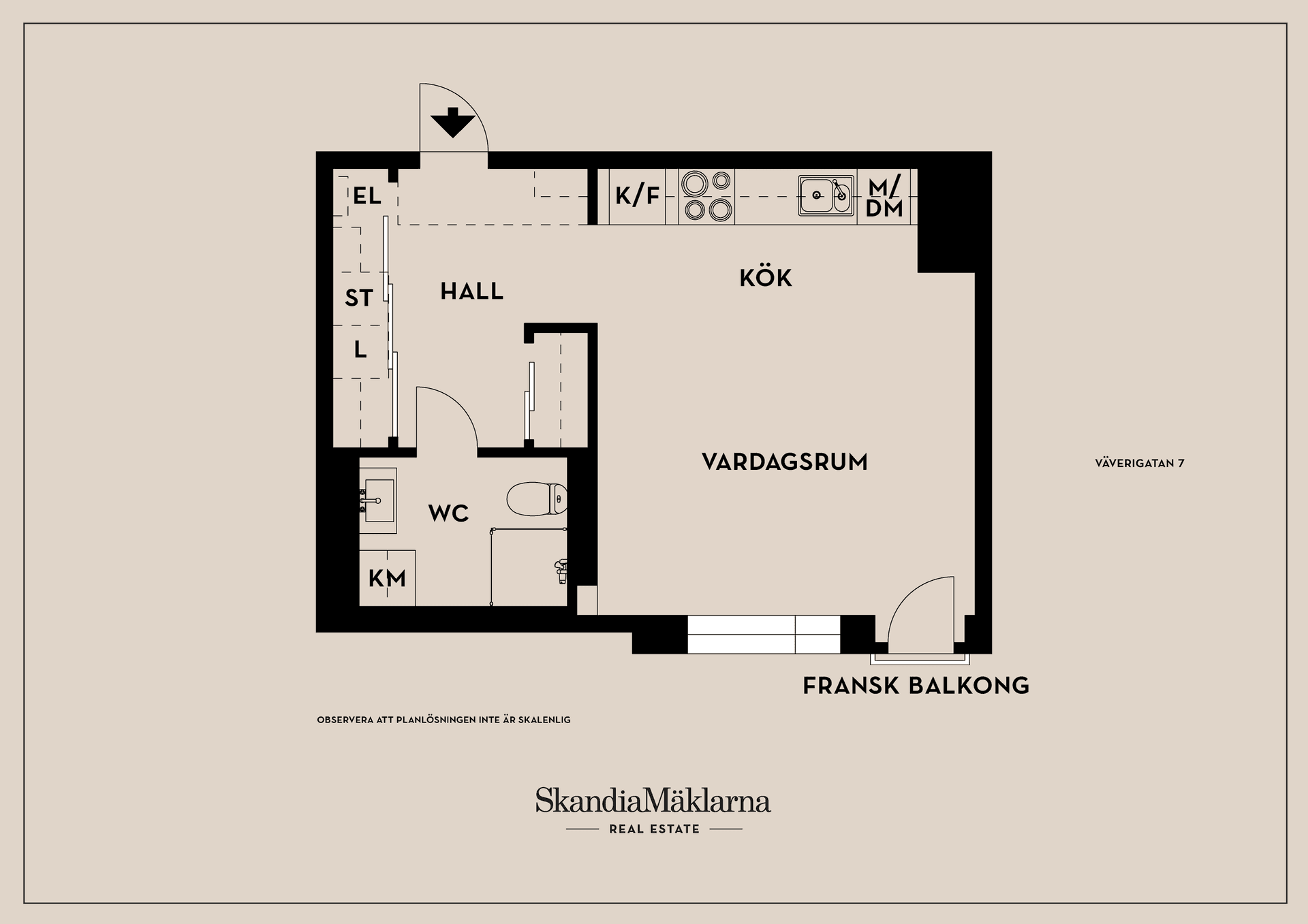Bostadsrätt, Väverigatan 7, Ebbepark, centralt, Linköping