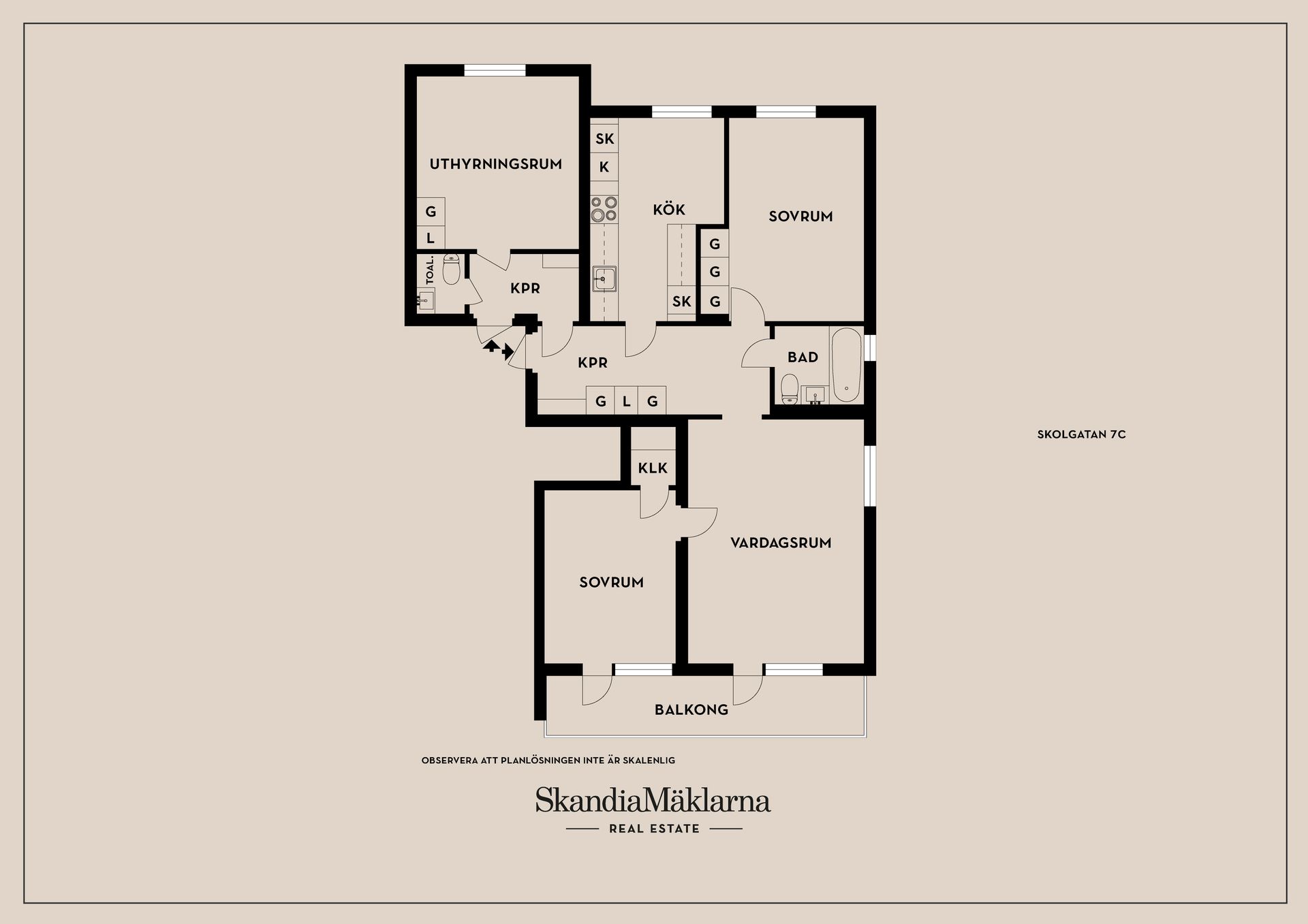 Bostadsrätt, Skolgatan 7C, Gottfridsberg/Centralt, Linköping