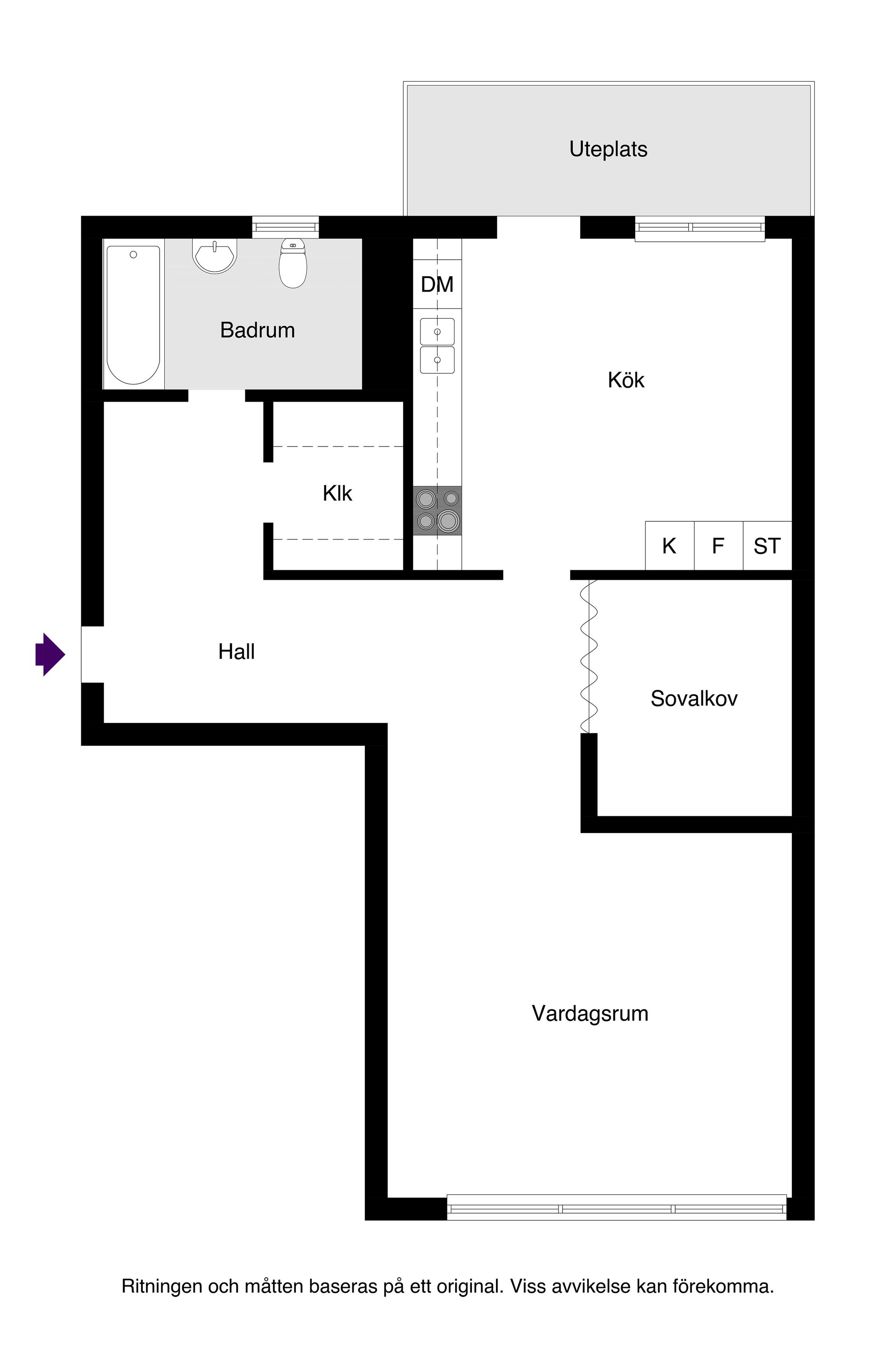 Bostadsrätt, Malma backe 3B, Valsätra, Uppsala