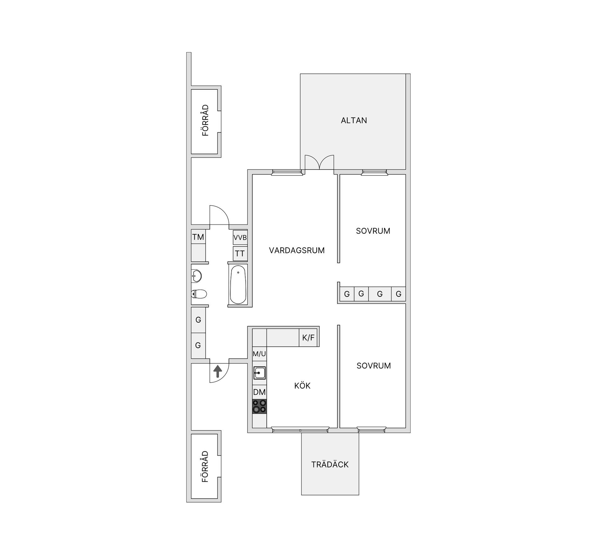 Villa, Radhus, Dianavägen 35, Eknäs, Nacka
