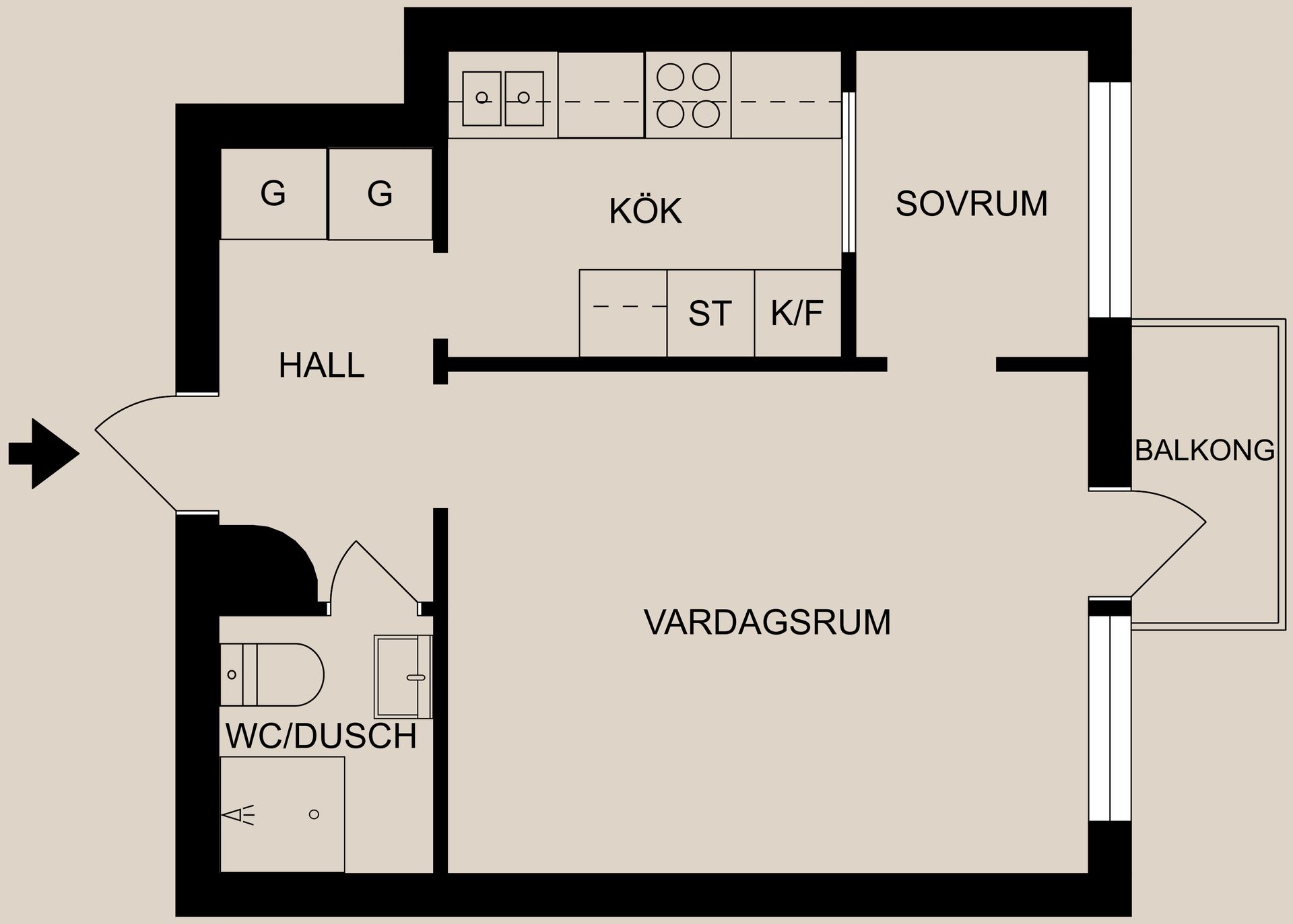 Bostadsrätt, Nelinsgatan 28, Centralt, Söder, Norrköping