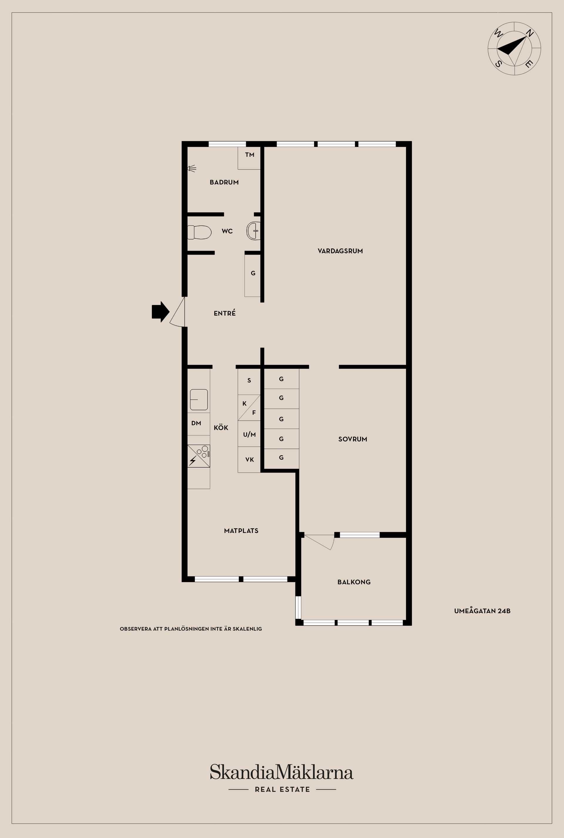 Bostadsrätt, Umeågatan 24B, Rosengården, Helsingborg