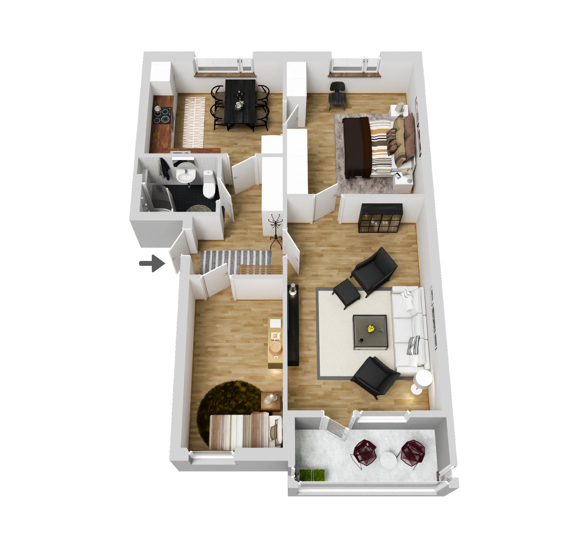 Bostadsrätt, Harabergsplan 3A, Centralt, Ljungby