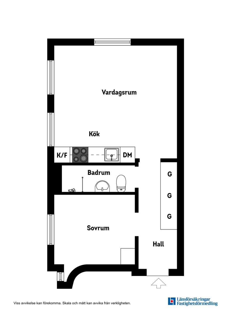 Bostadsrätt, Lundagatan 39A - Gårdshus,  Stockholm – Södermalm, Stockholm
