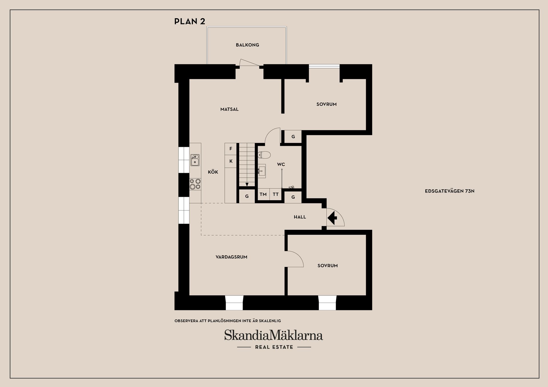 Bostadsrätt, Edsgatevägen 73N, Karlstad
