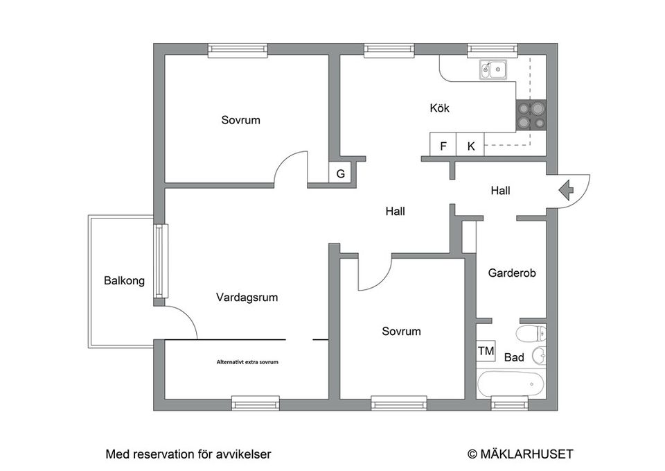 Bostadsrätt, Mårdstigen 3, Bergshamra, Solna