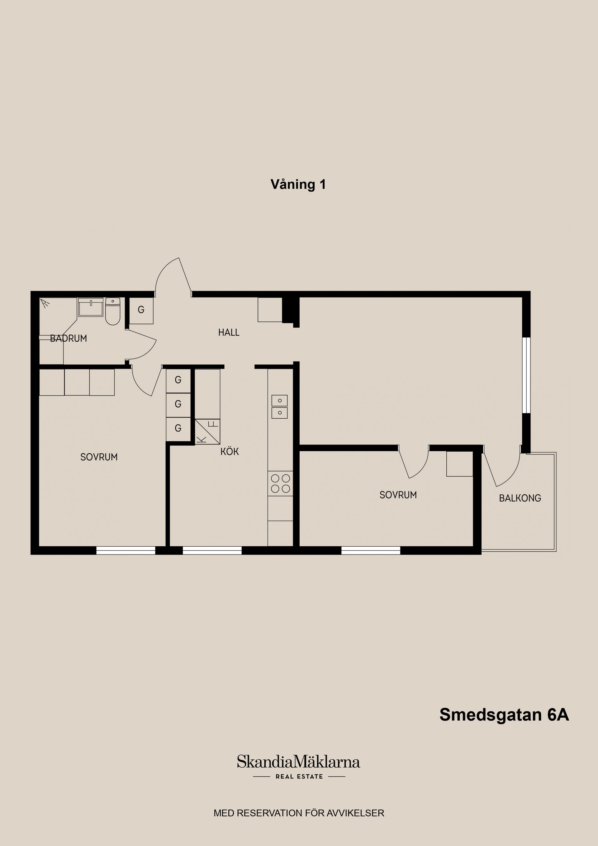 Bostadsrätt, Smedsgatan 6A, Centalt, Sandviken