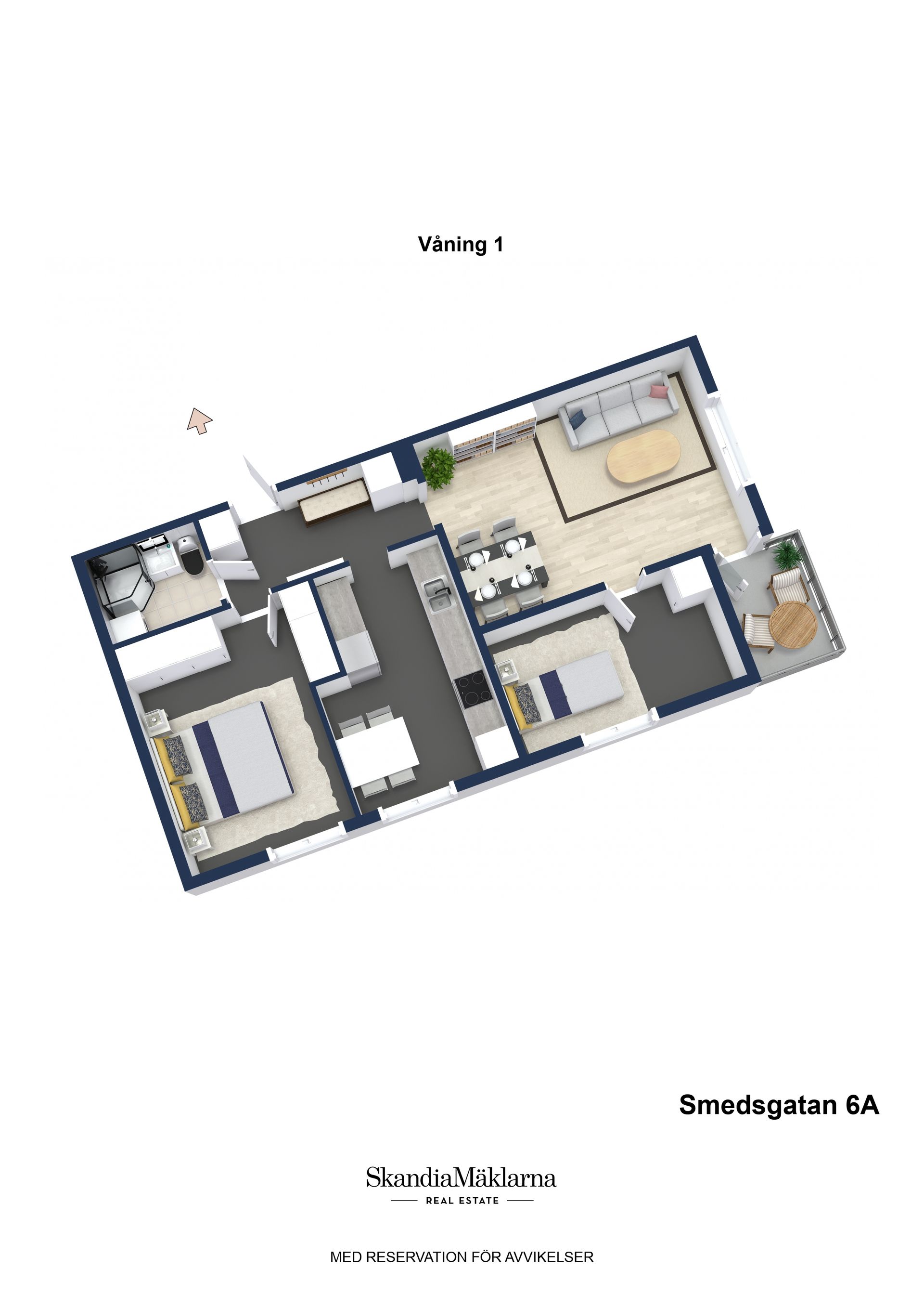 Bostadsrätt, Smedsgatan 6A, Centalt, Sandviken