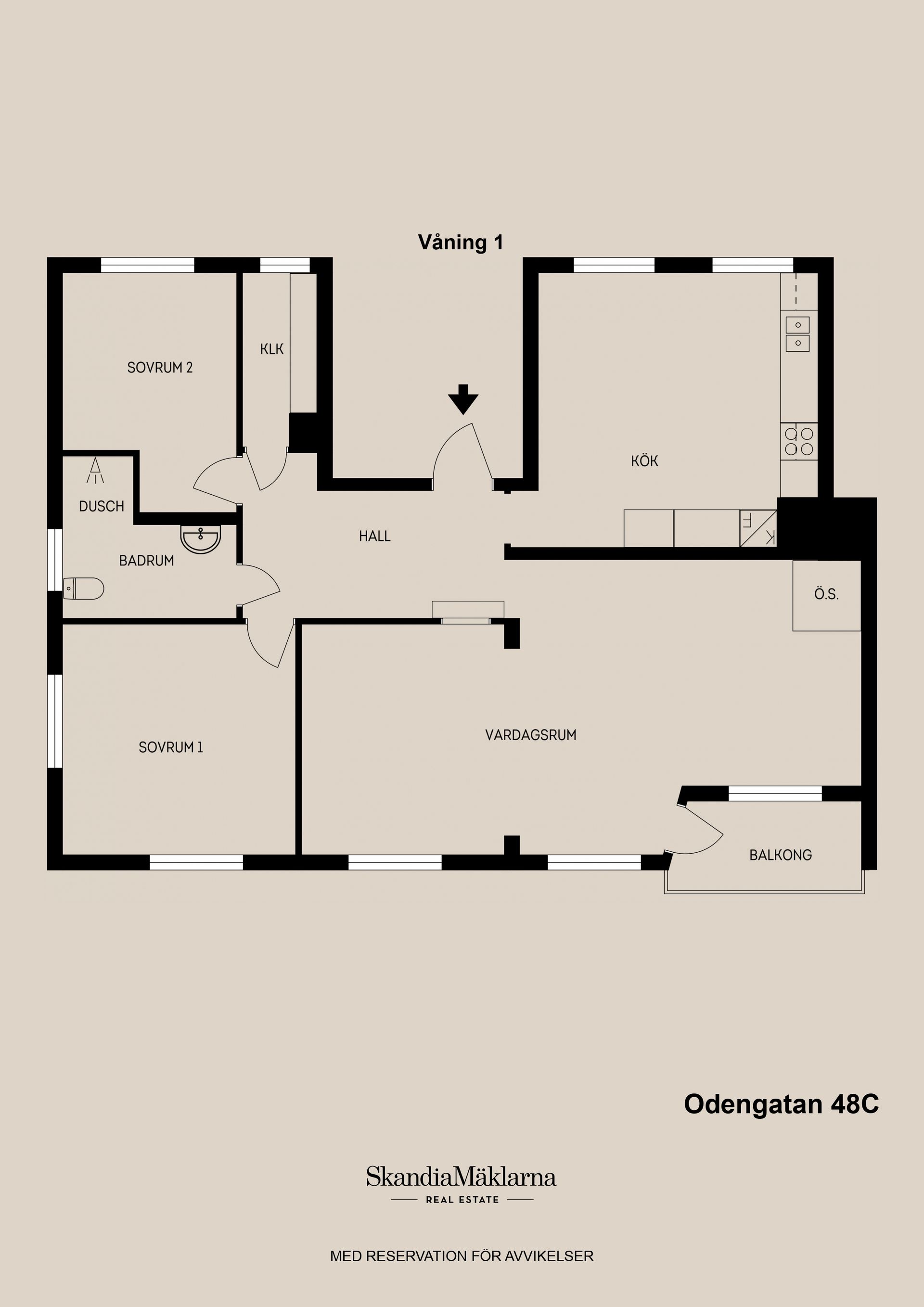 Bostadsrätt, Odengatan 48C, Centalt, Sandviken