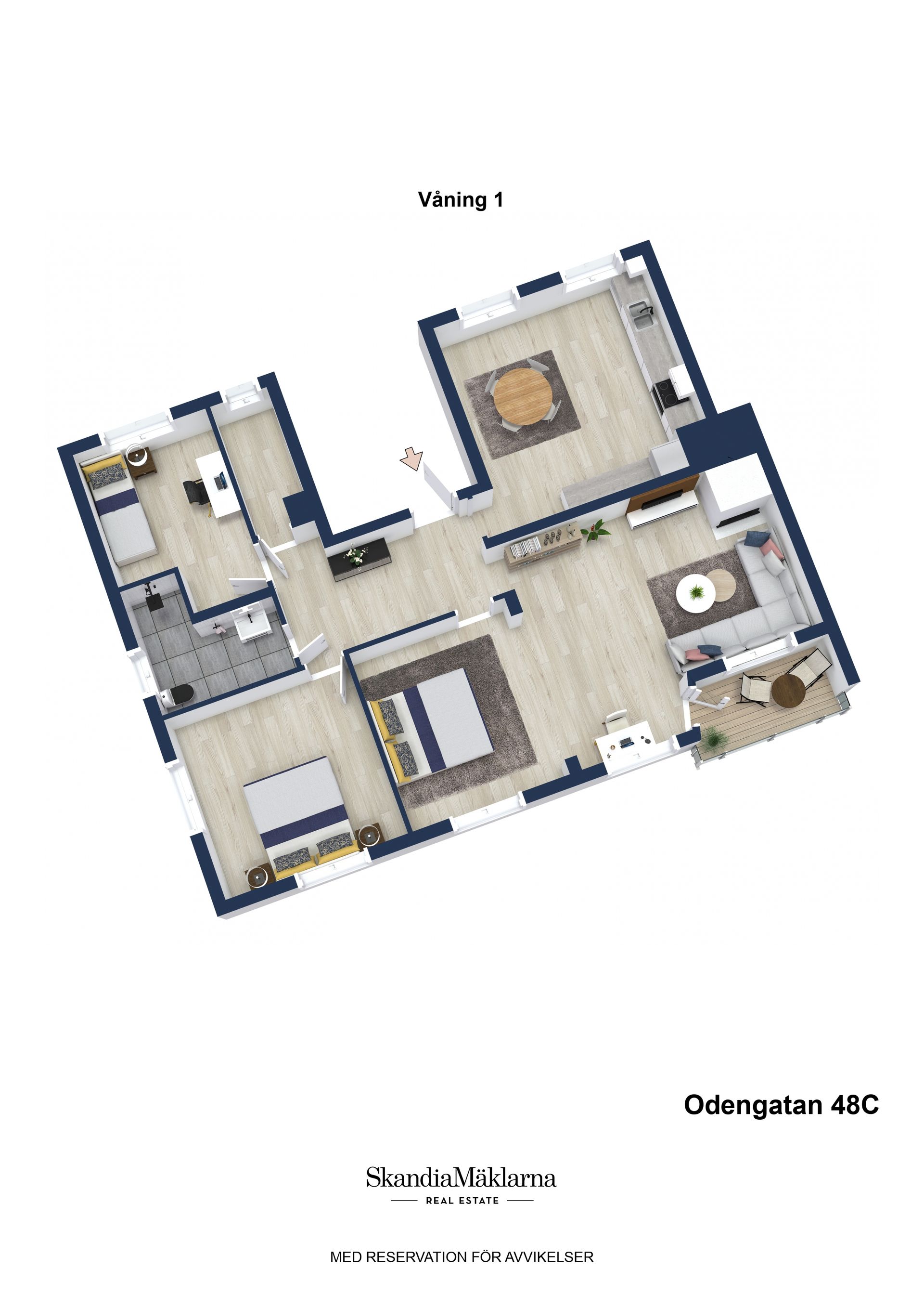 Bostadsrätt, Odengatan 48C, Centalt, Sandviken
