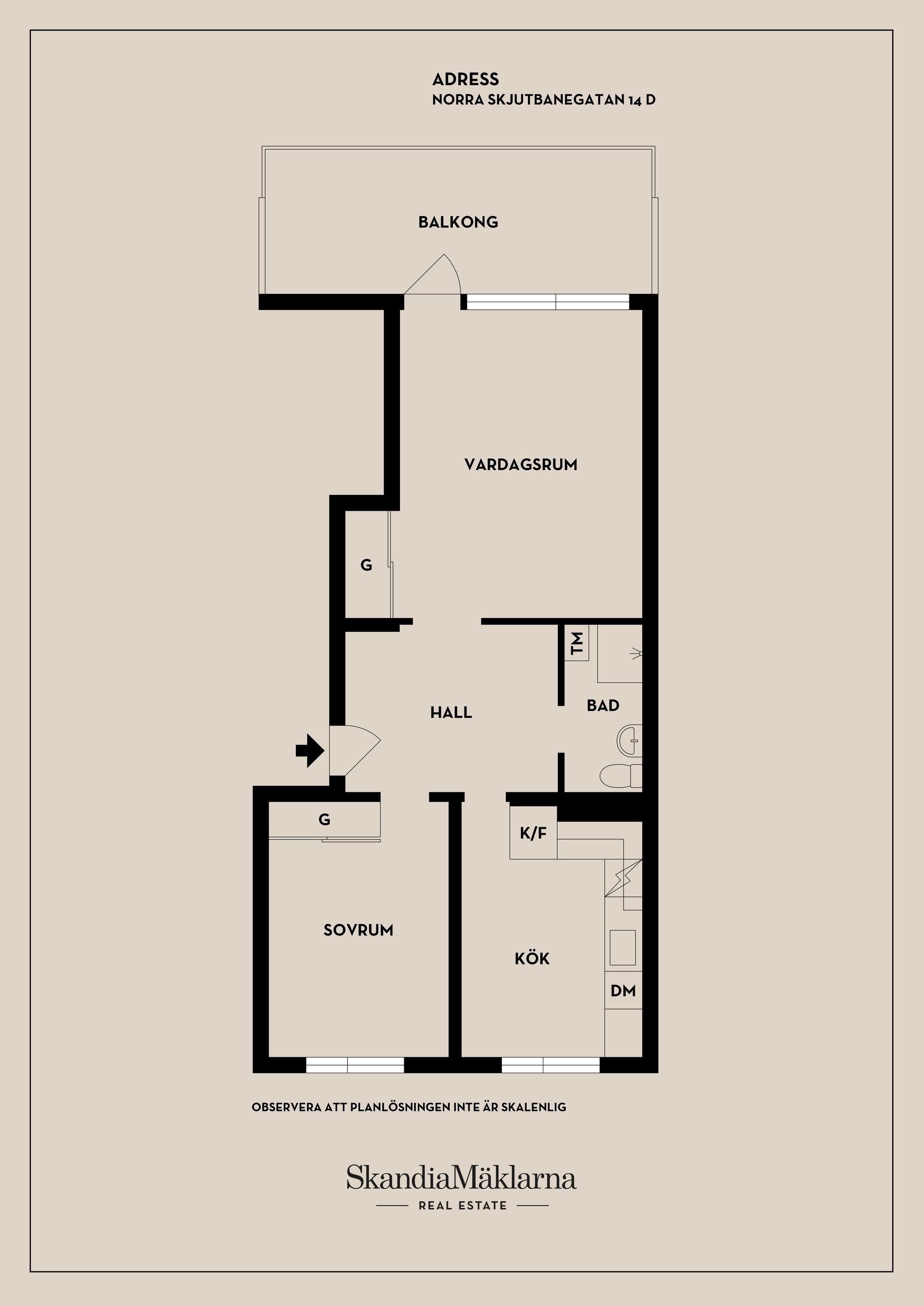 Bostadsrätt, Norra skjutbanegatan 14C, Haga, Västerås