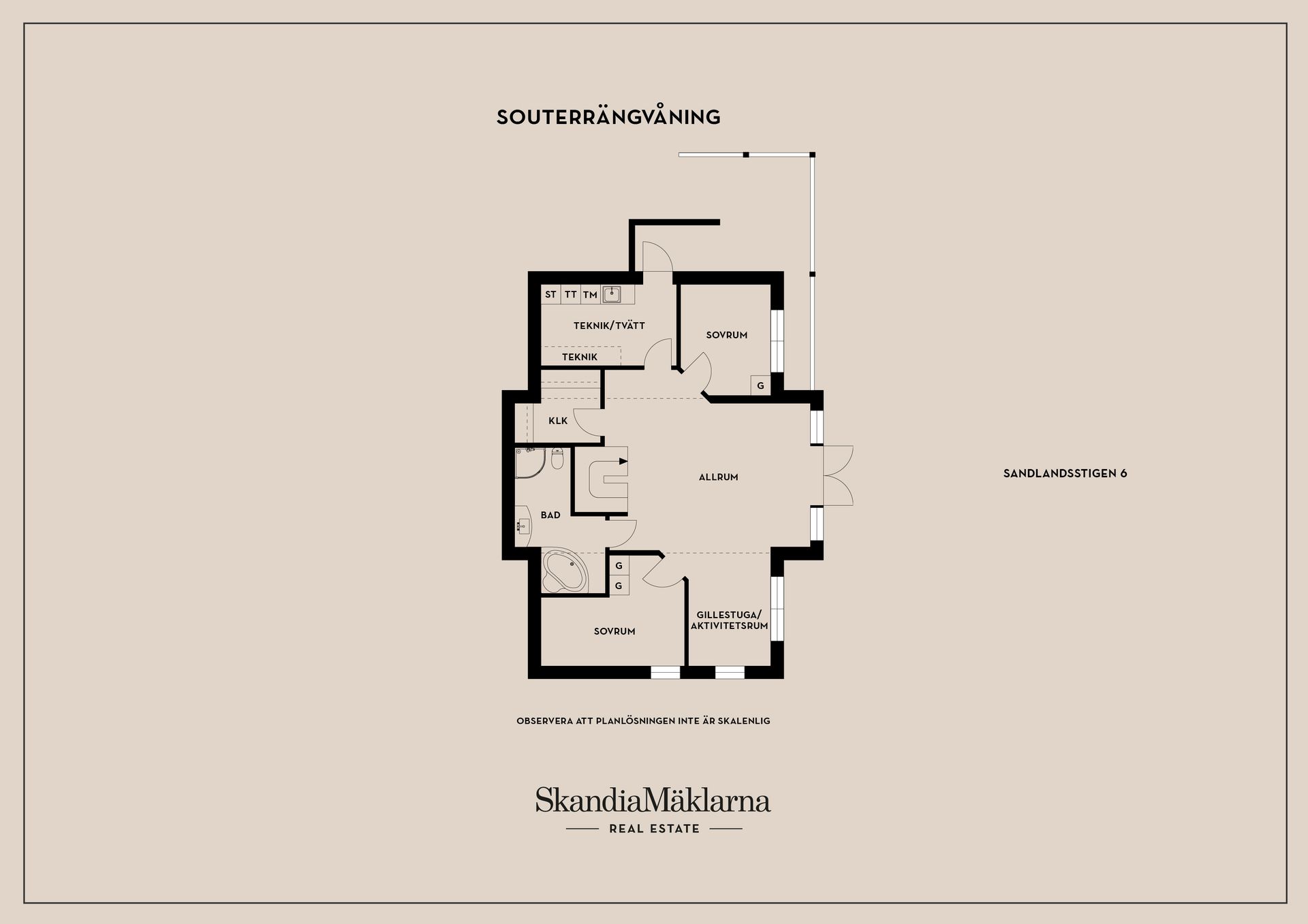 Villa, Sandlandsstigen 6, Sandlandet, Falun