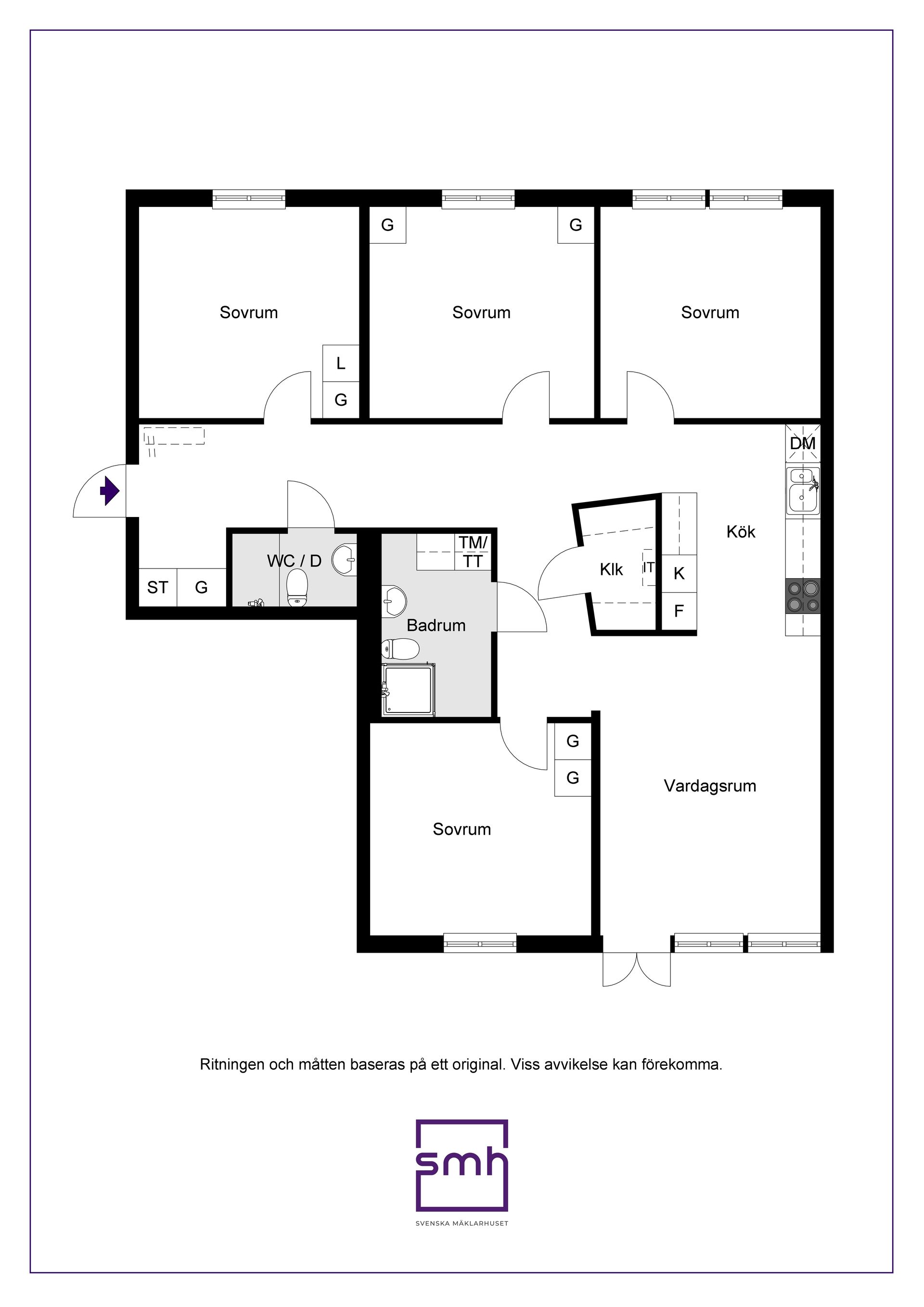 Bostadsrätt, Kungsvägen 6E, Kungsängen/Svartviken, Upplands-Bro