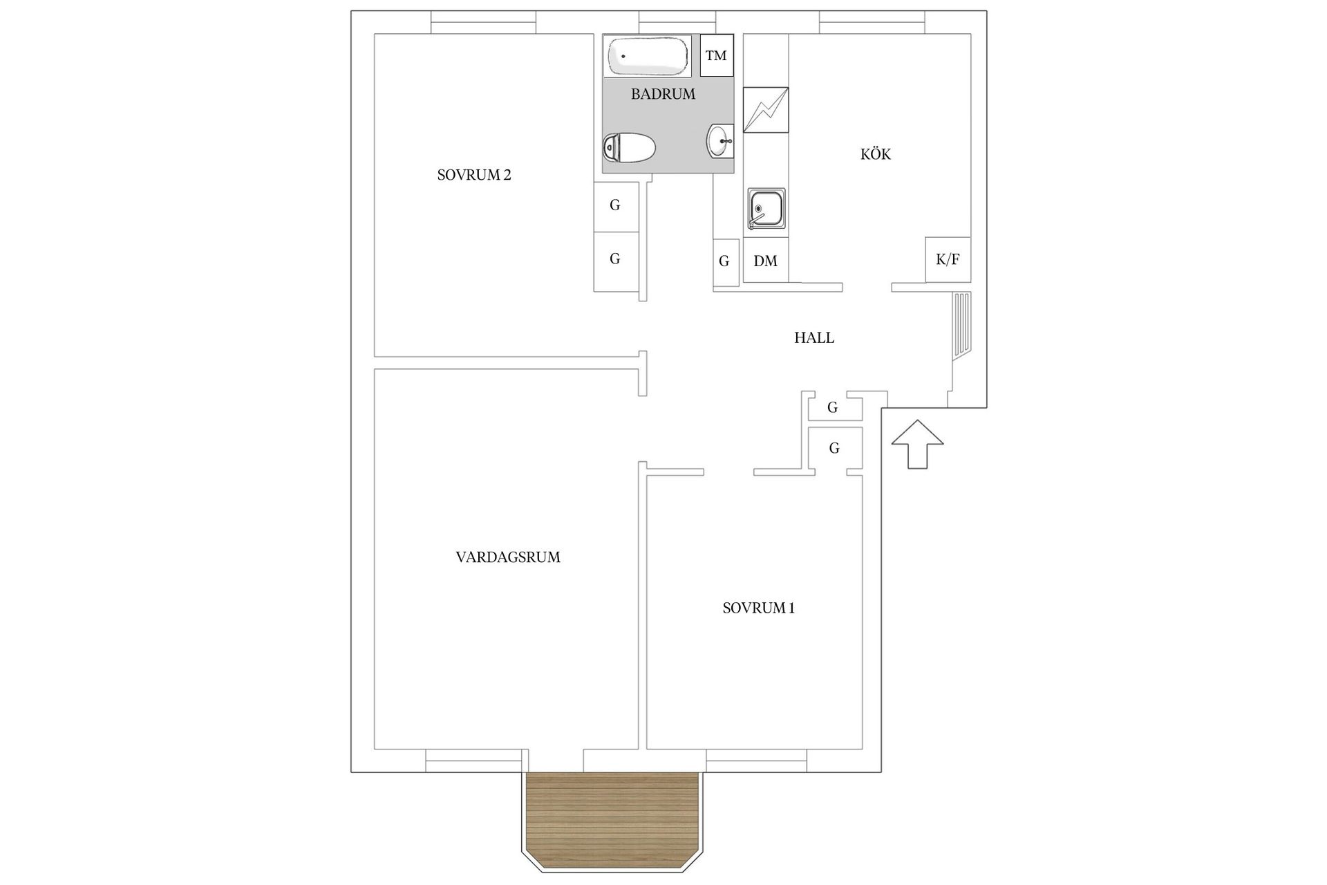 Bostadsrätt, Cirkelvägen 22, Gubbängen, Stockholm